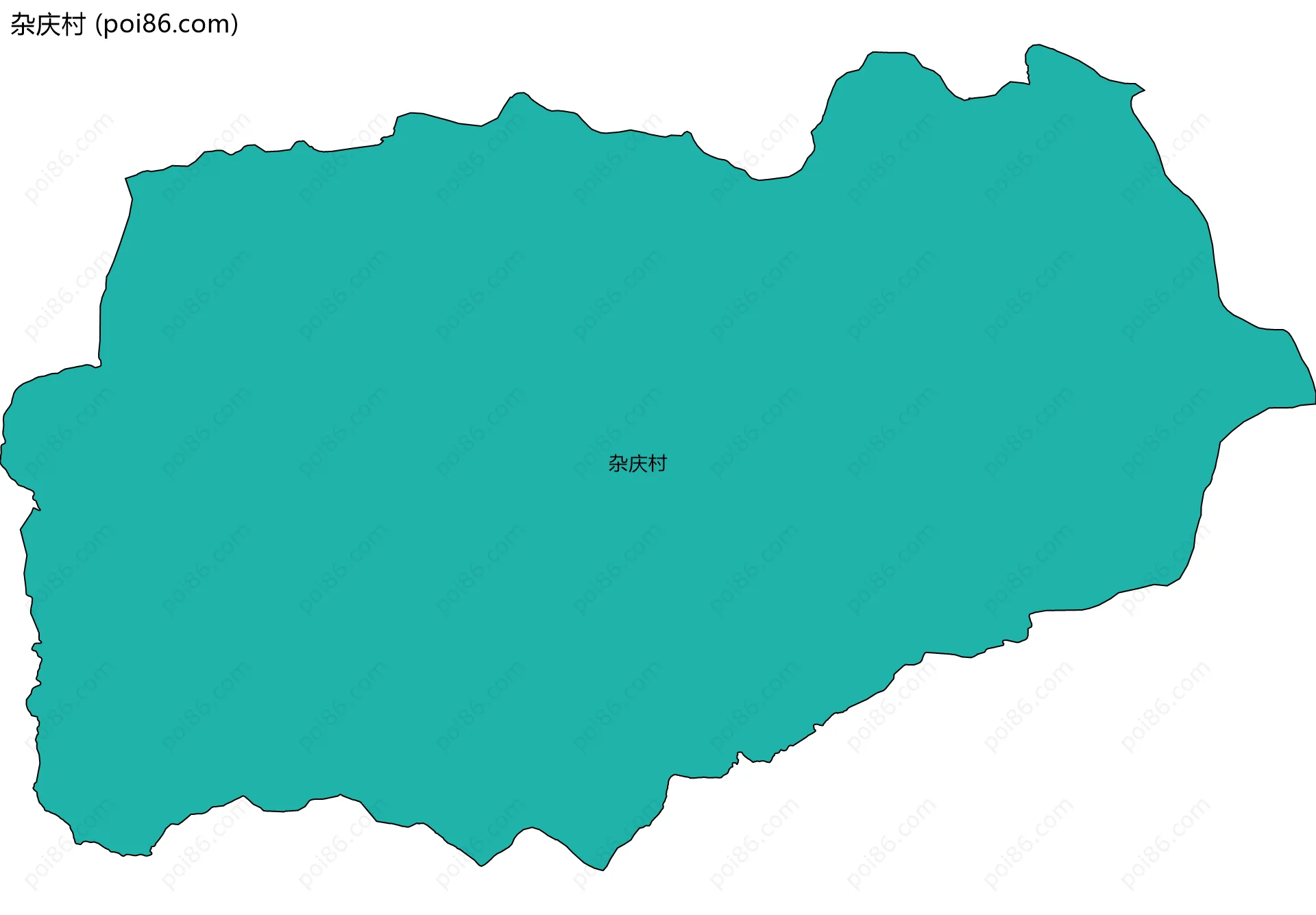 杂庆村边界地图