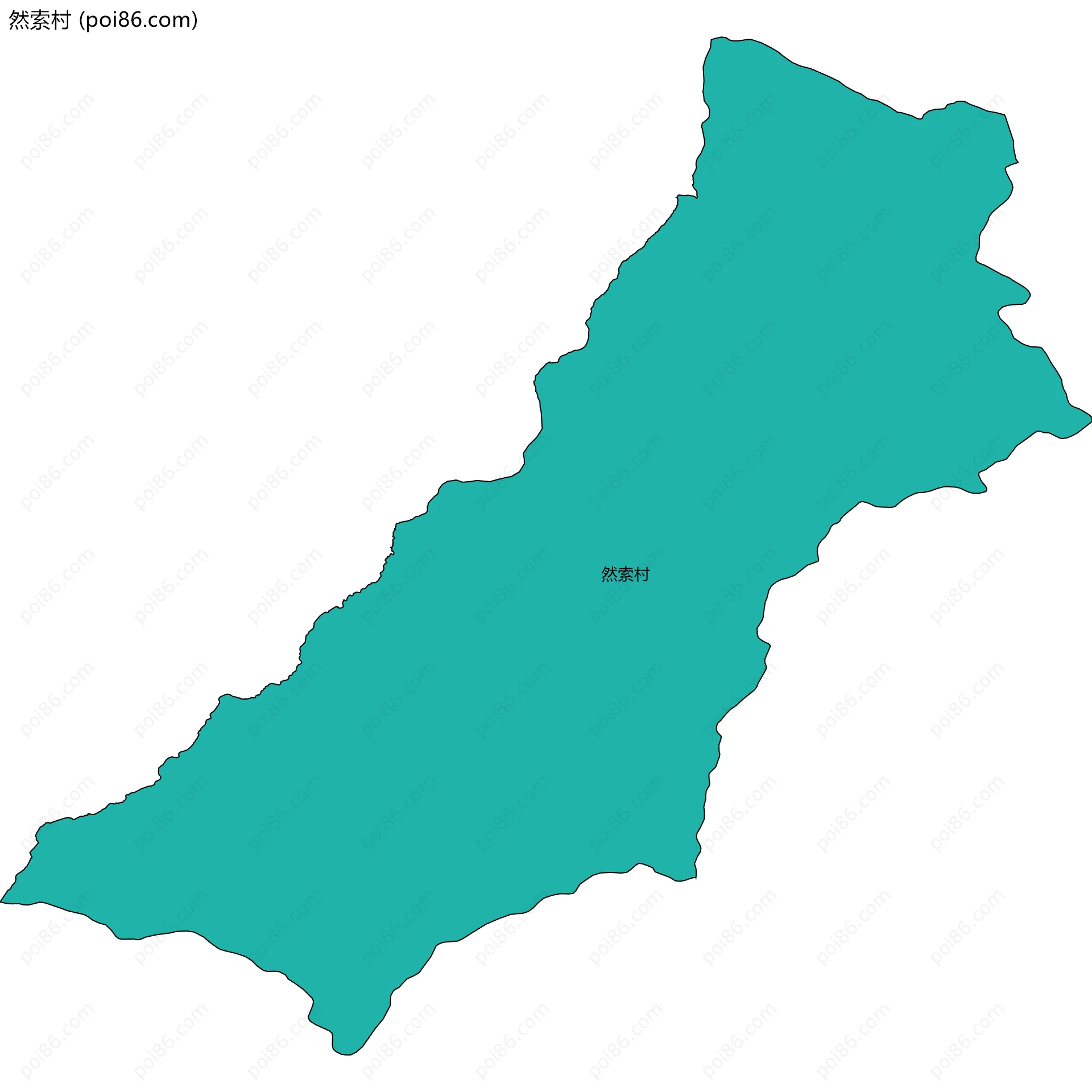 然索村边界地图