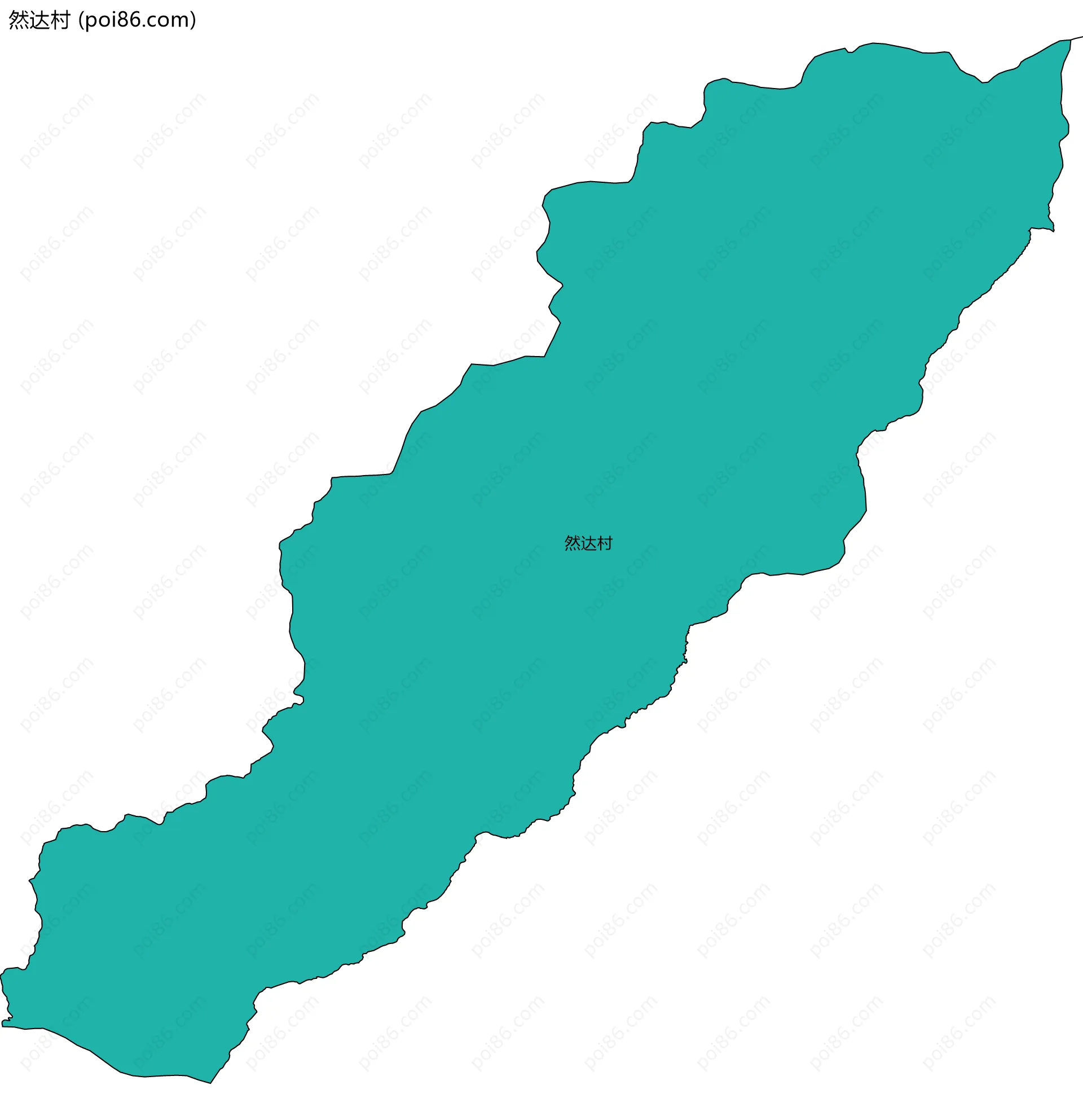 然达村边界地图