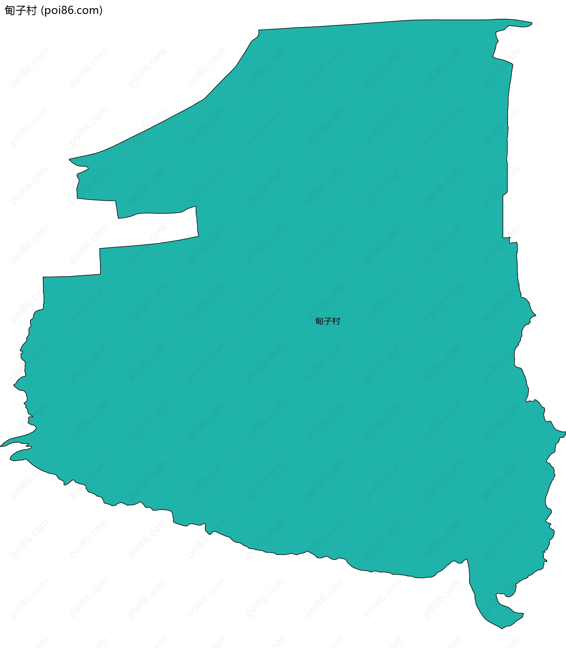 甸子村边界地图