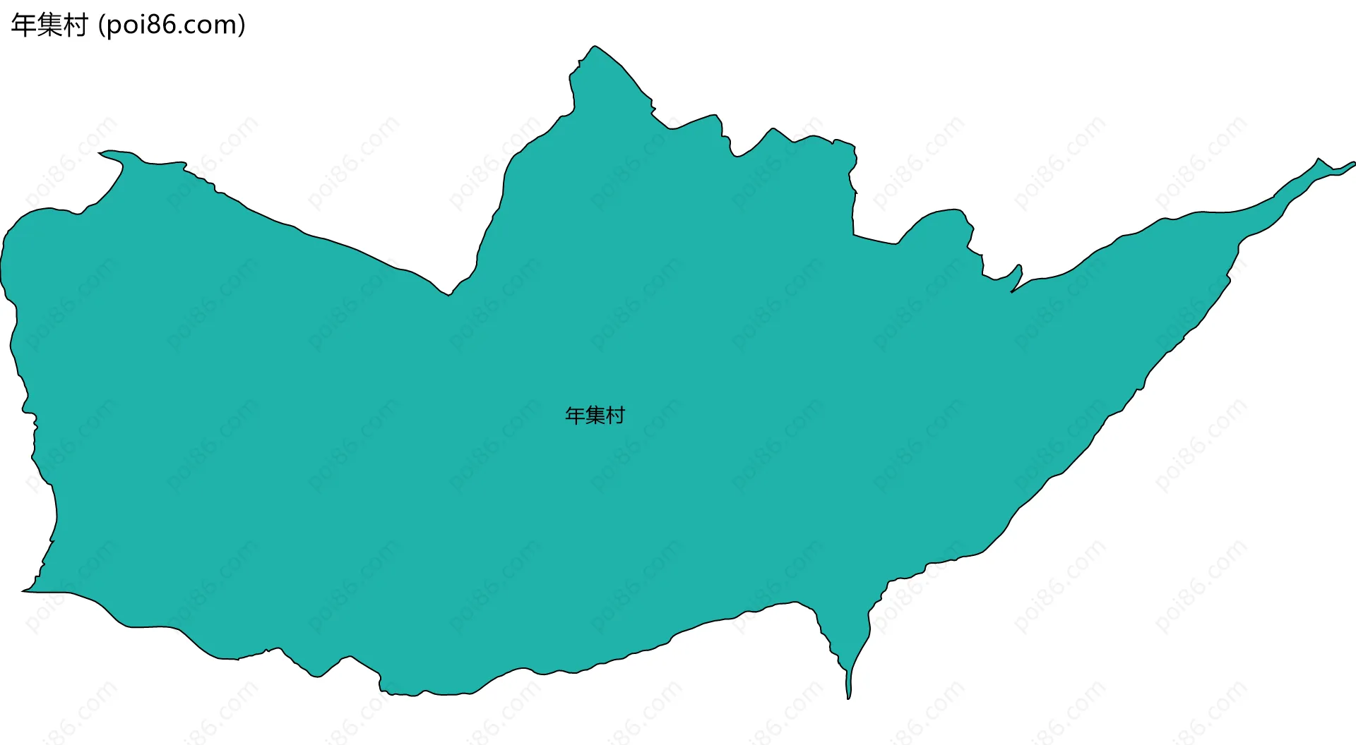 年集村边界地图