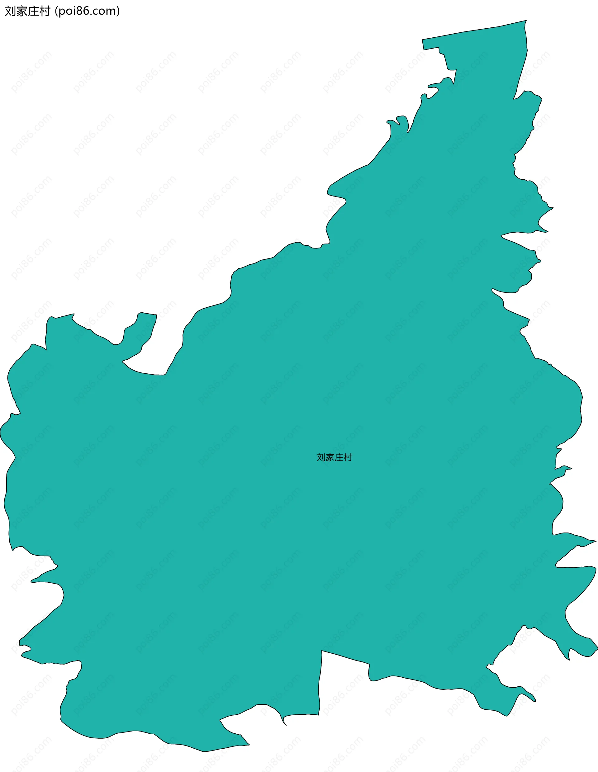 刘家庄村边界地图