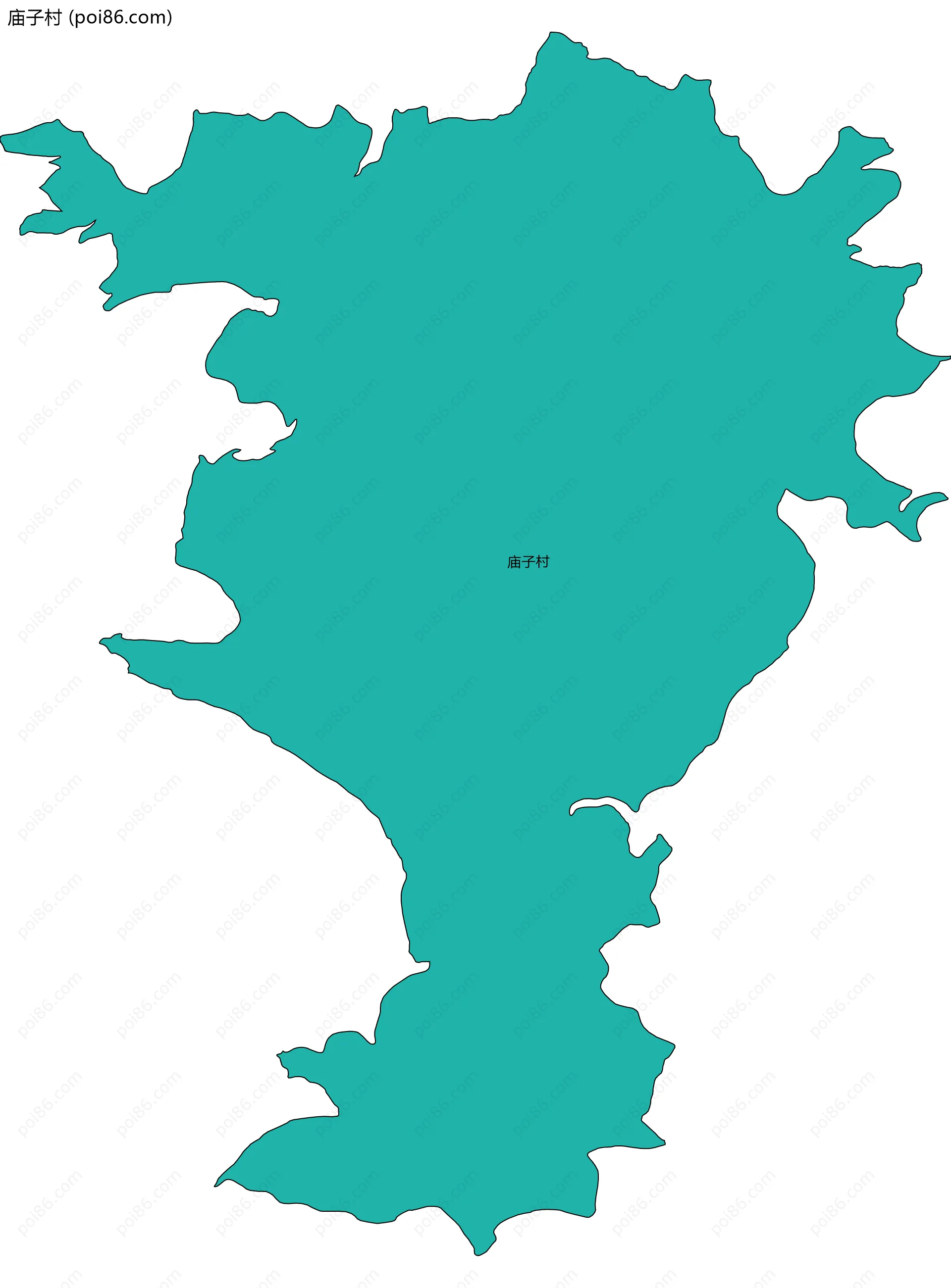 庙子村边界地图