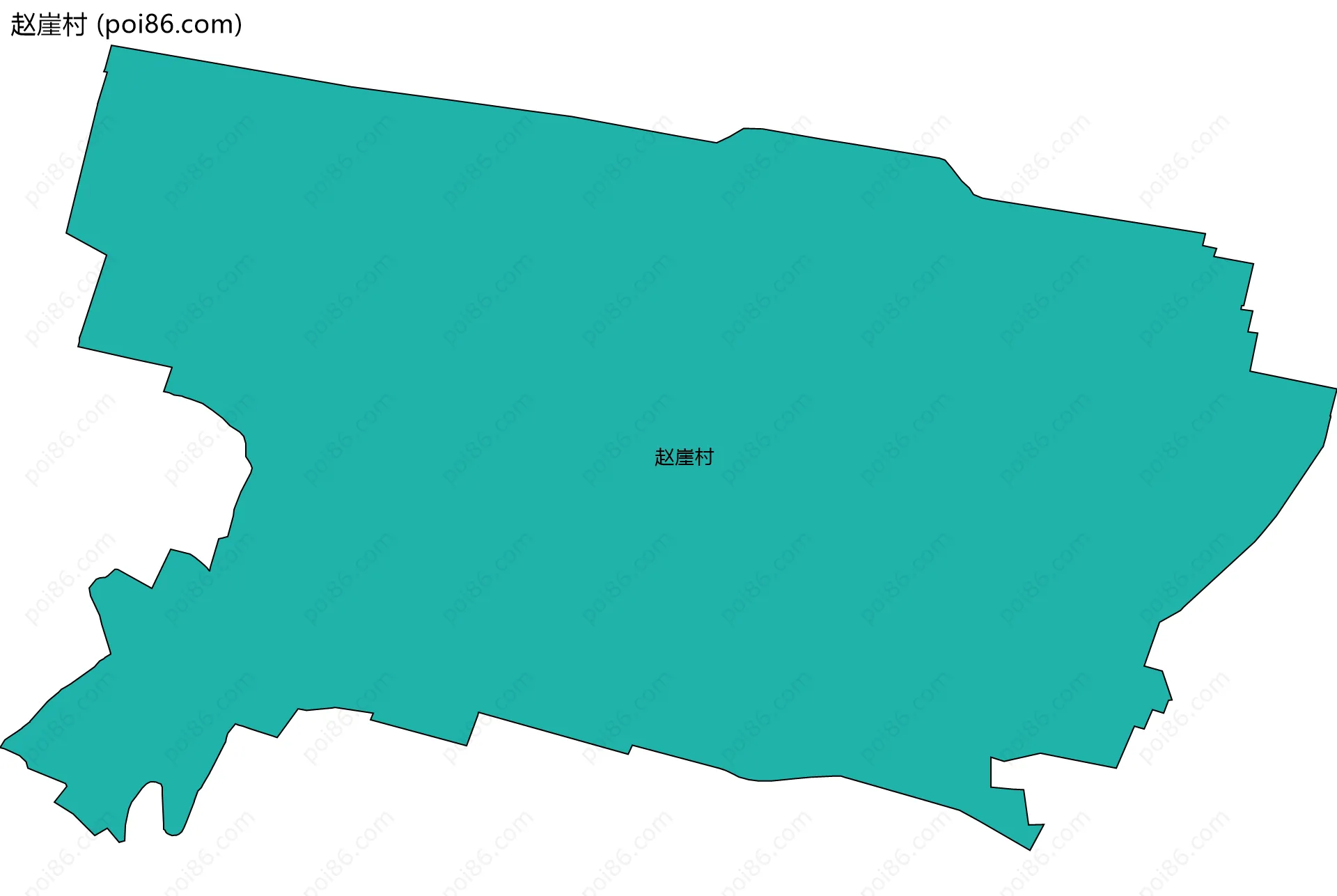赵崖村边界地图