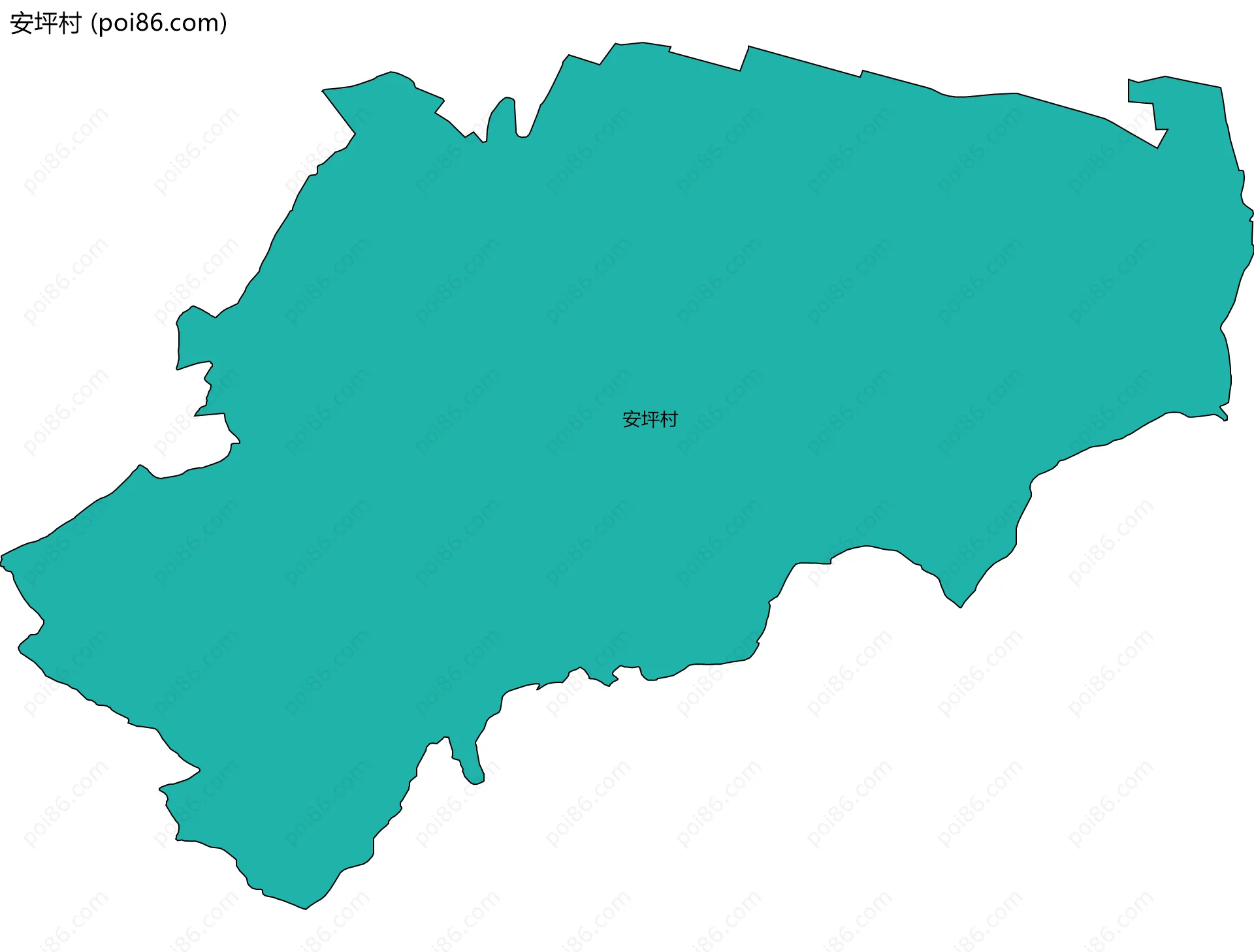 安坪村边界地图