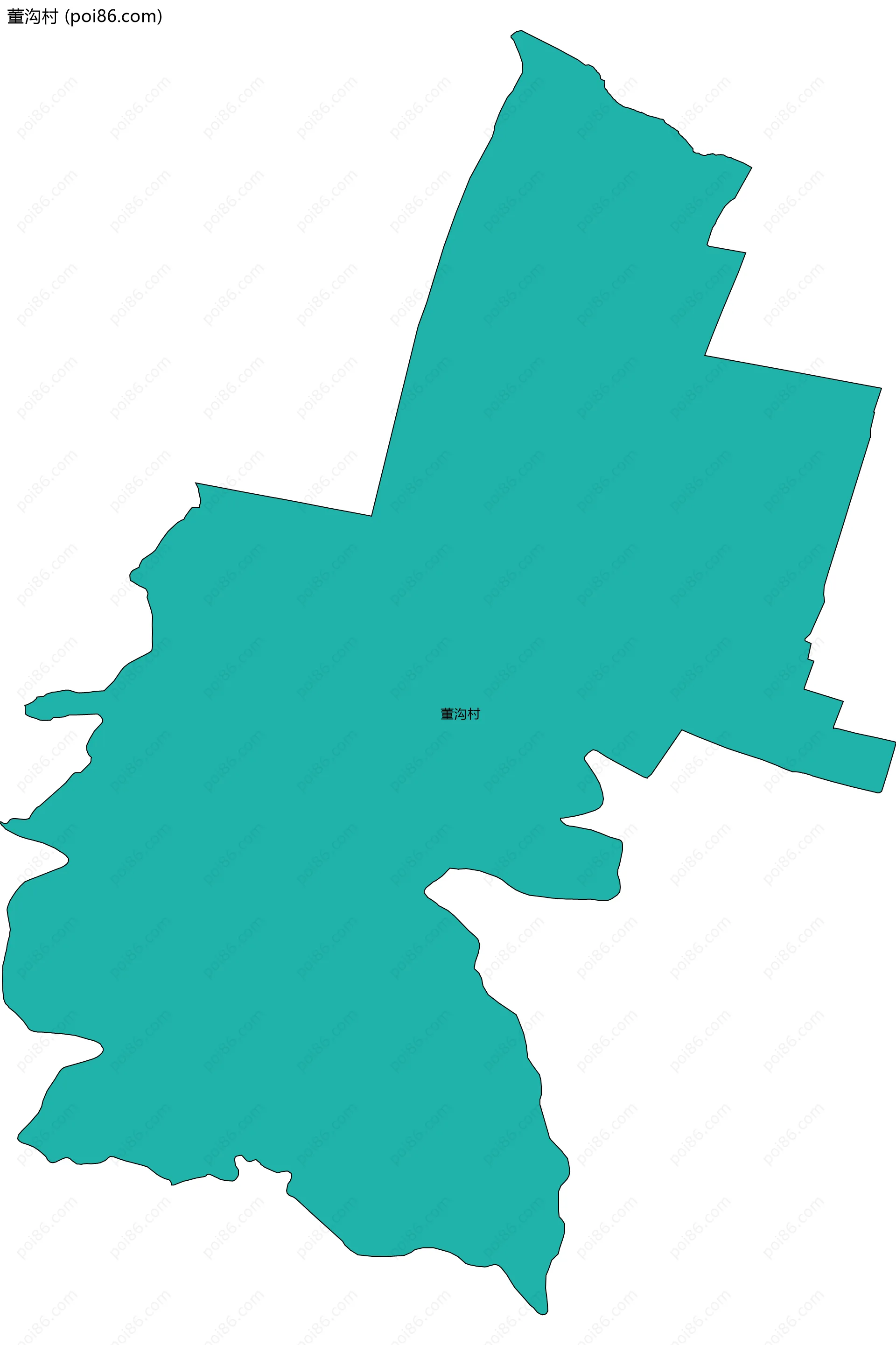 董沟村边界地图