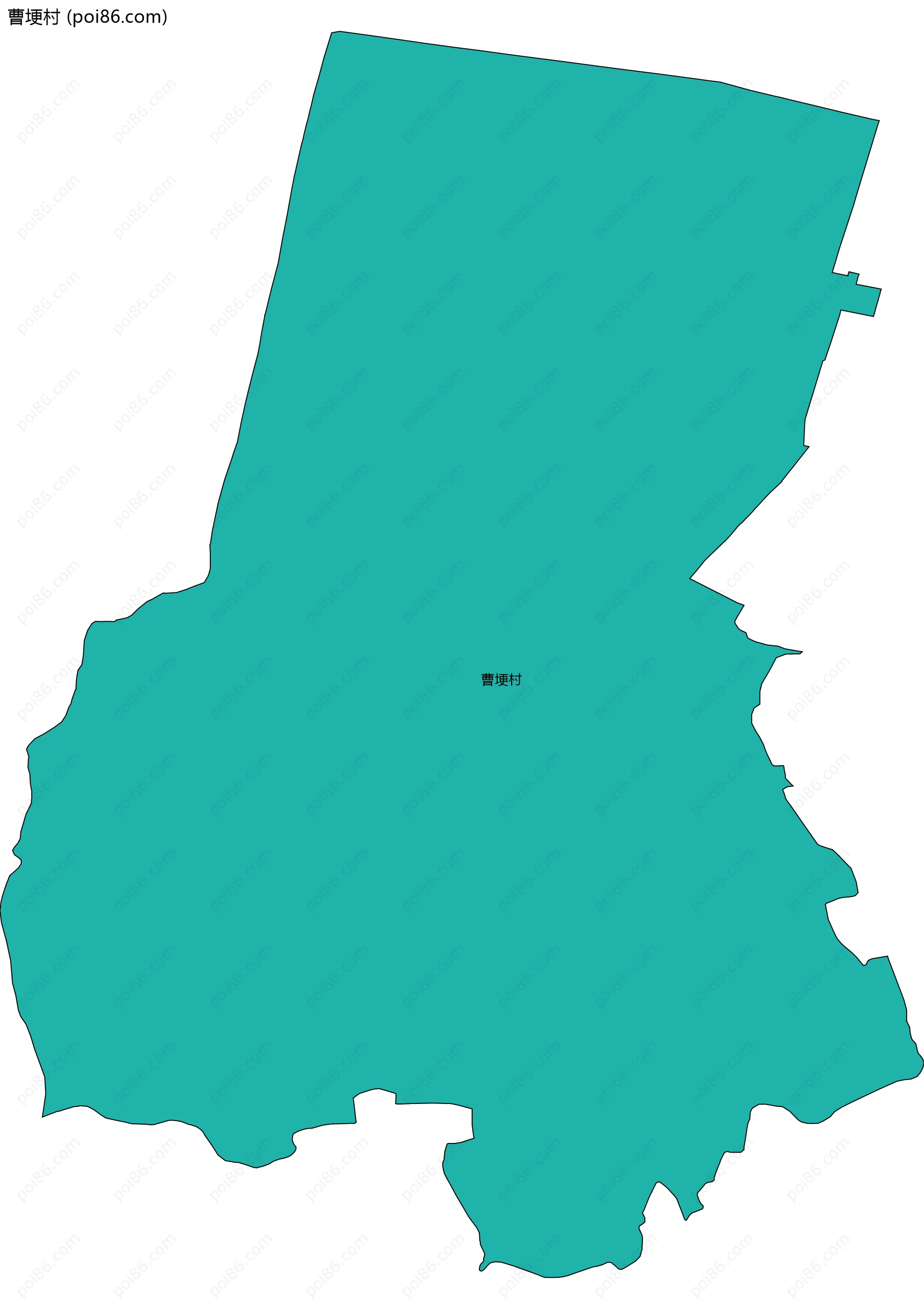 曹埂村边界地图