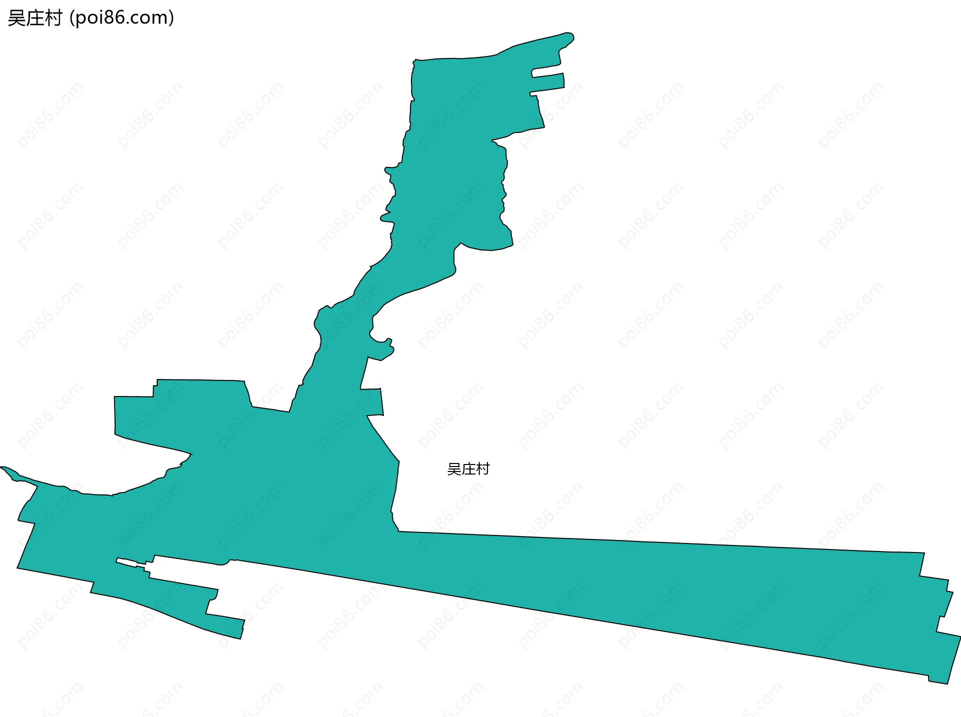 吴庄村边界地图