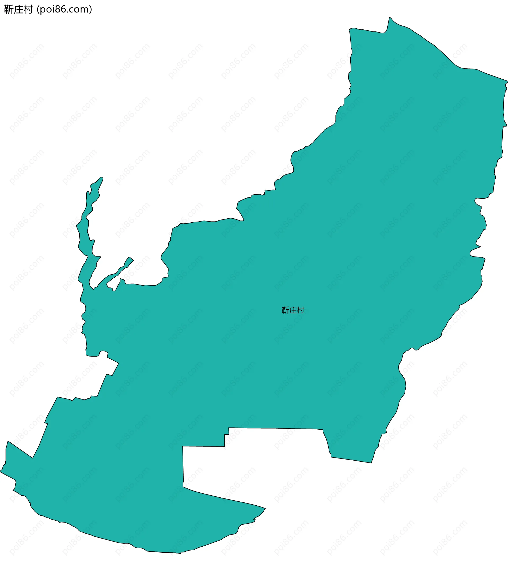 靳庄村边界地图