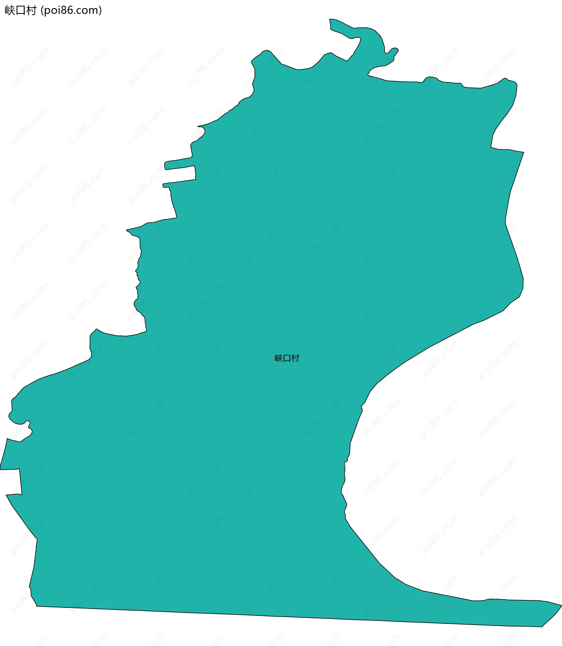 峡口村边界地图