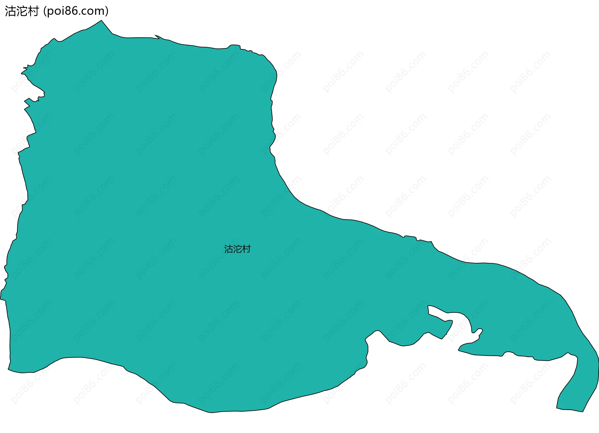 沽沱村边界地图