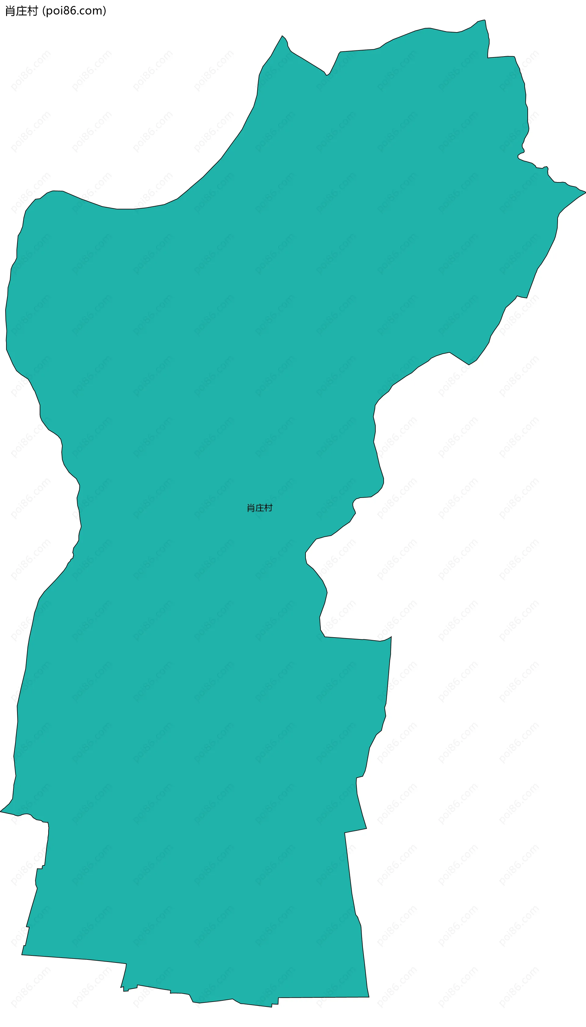 肖庄村边界地图