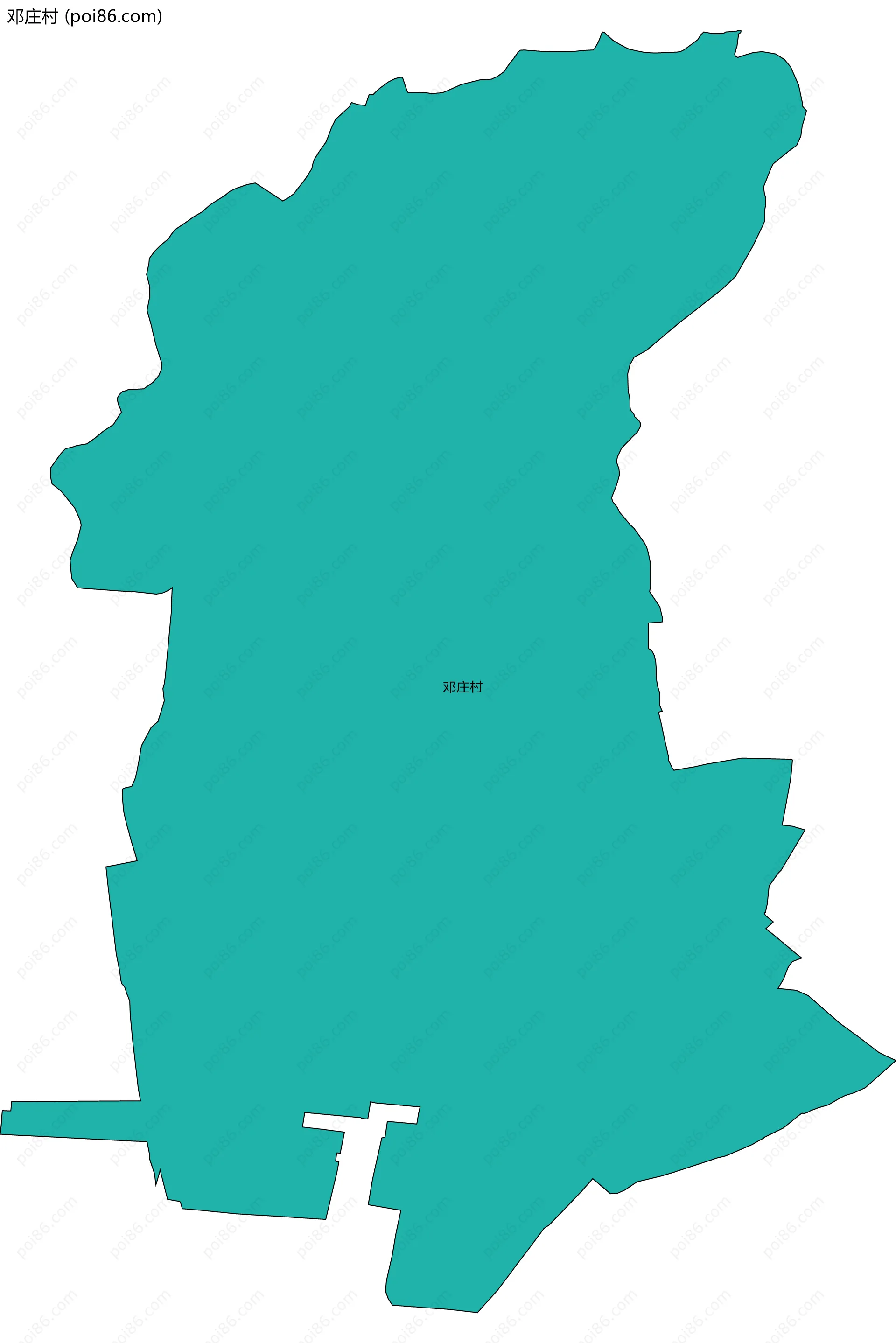 邓庄村边界地图