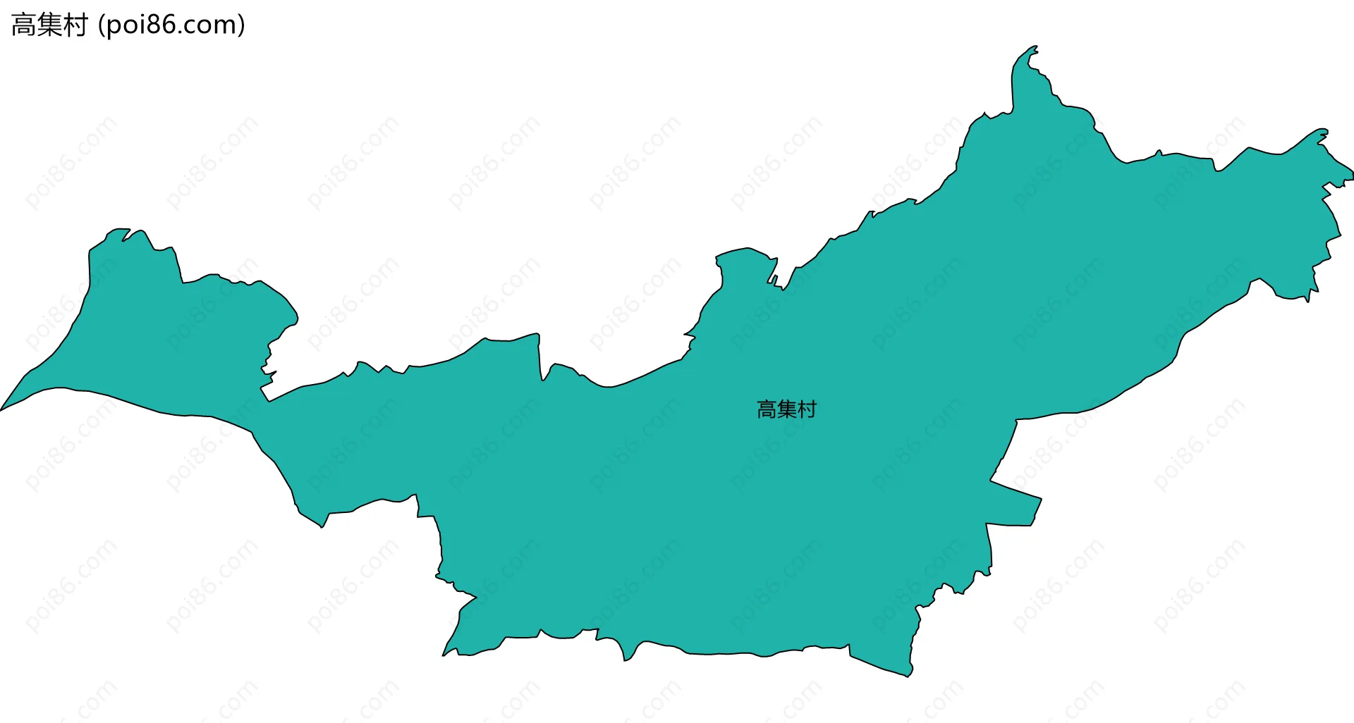 高集村边界地图