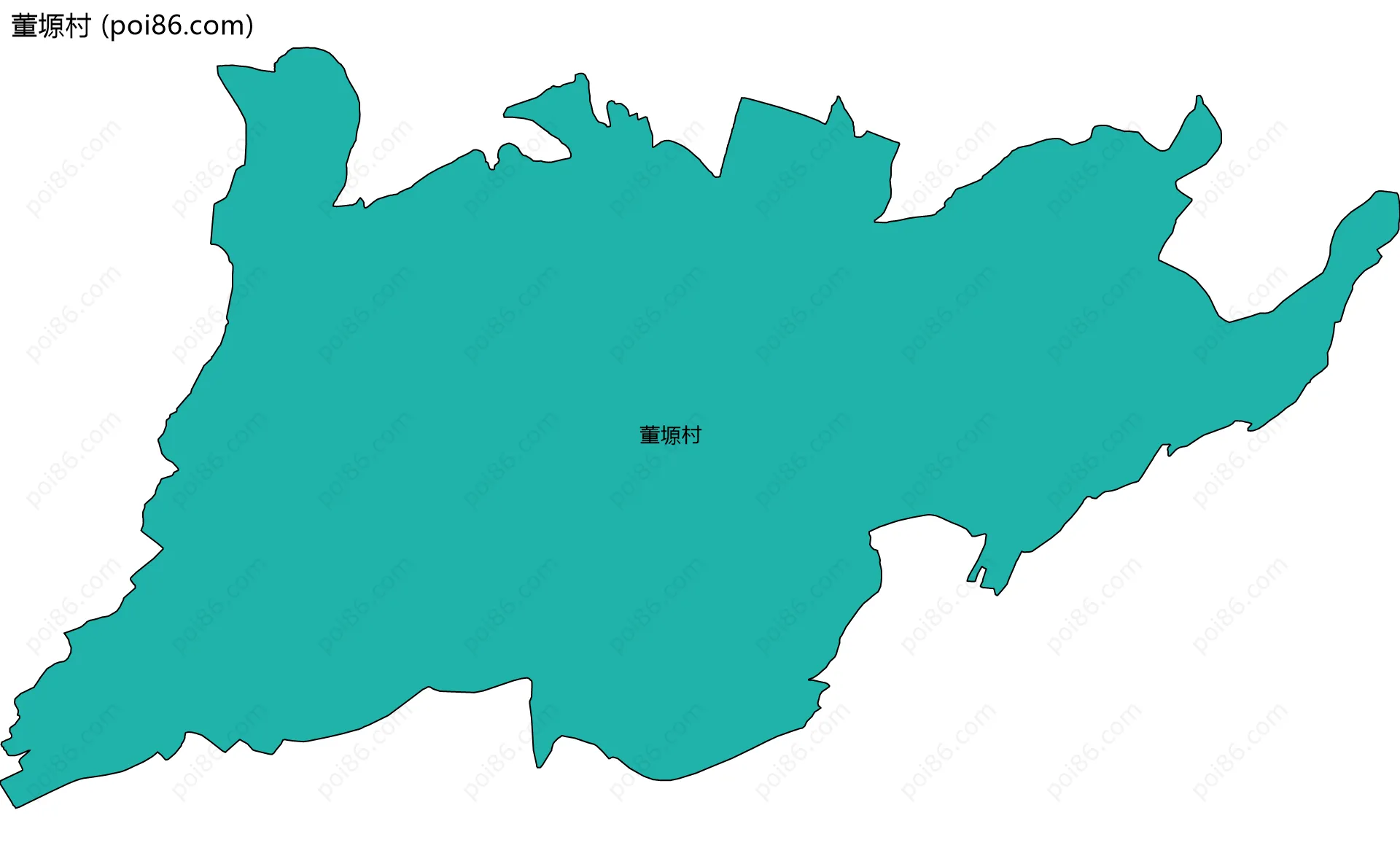 董塬村边界地图