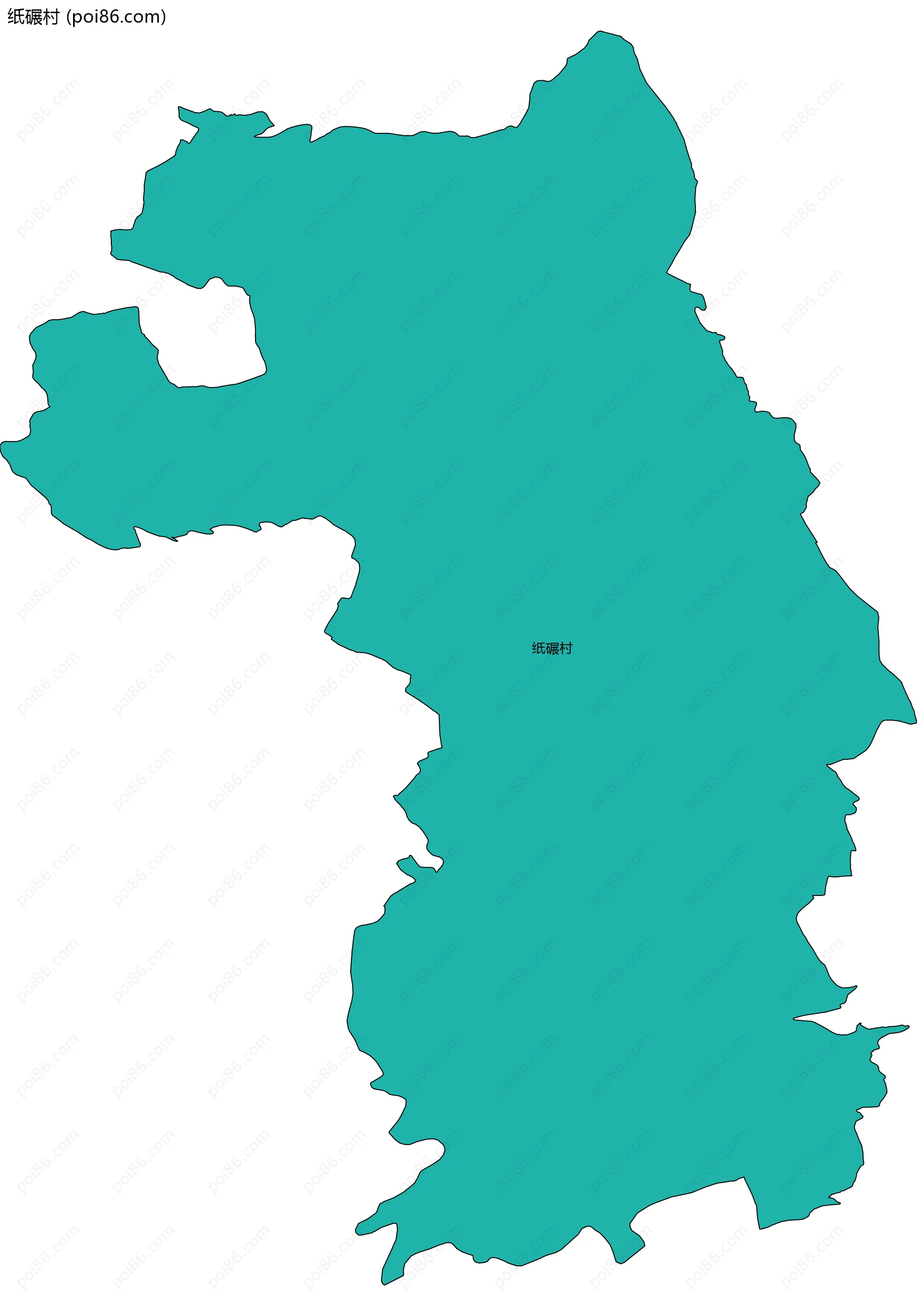 纸碾村边界地图