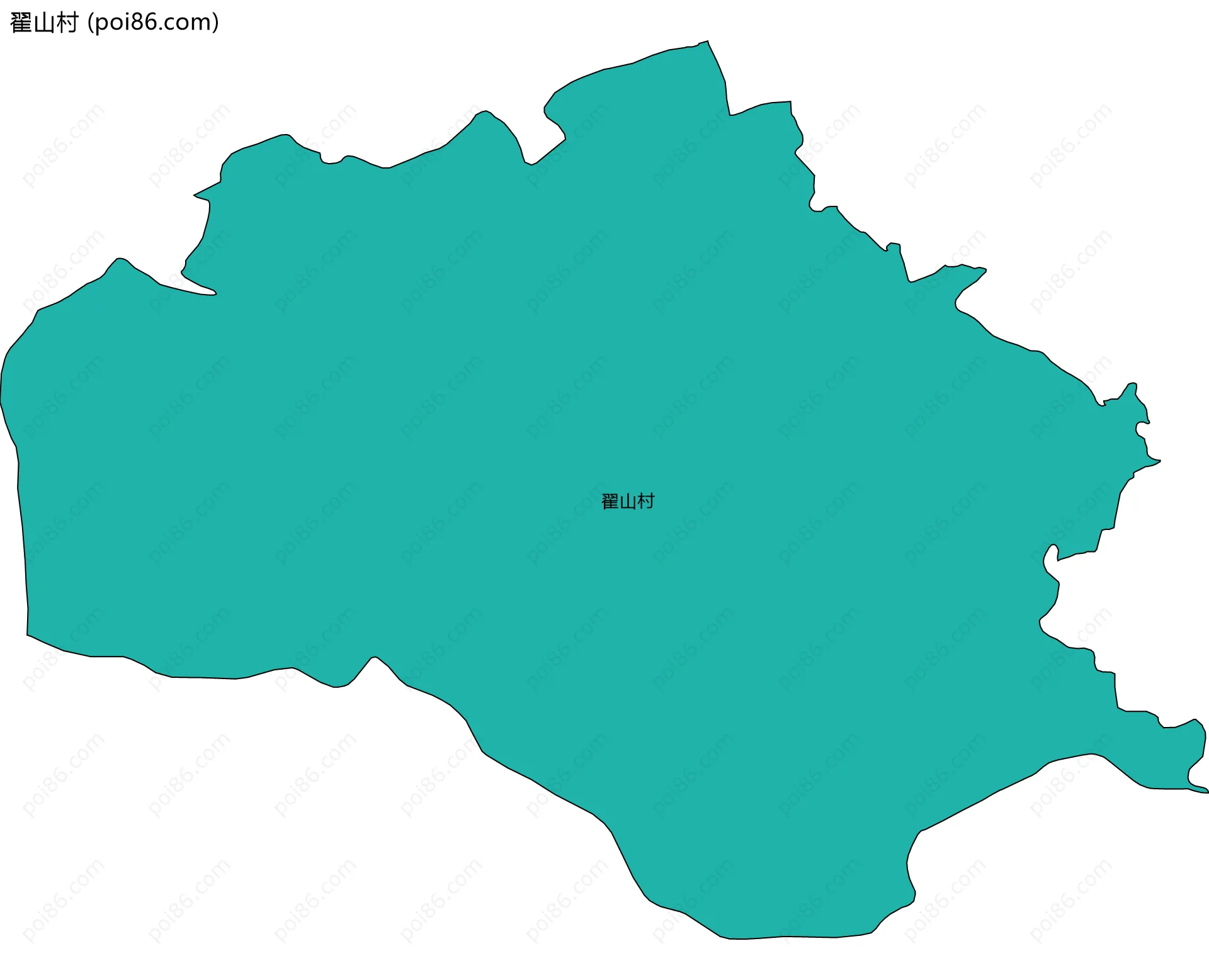 翟山村边界地图