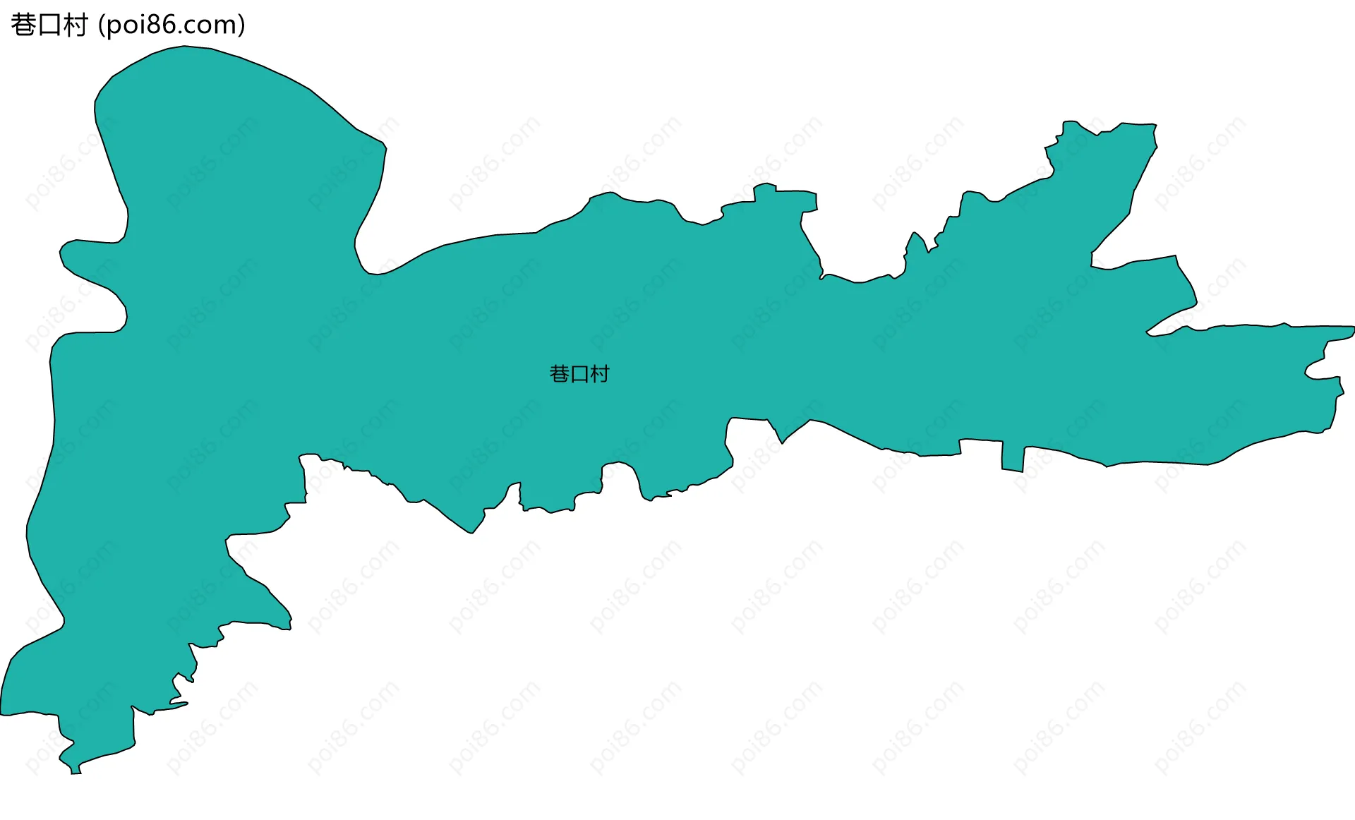 巷口村边界地图