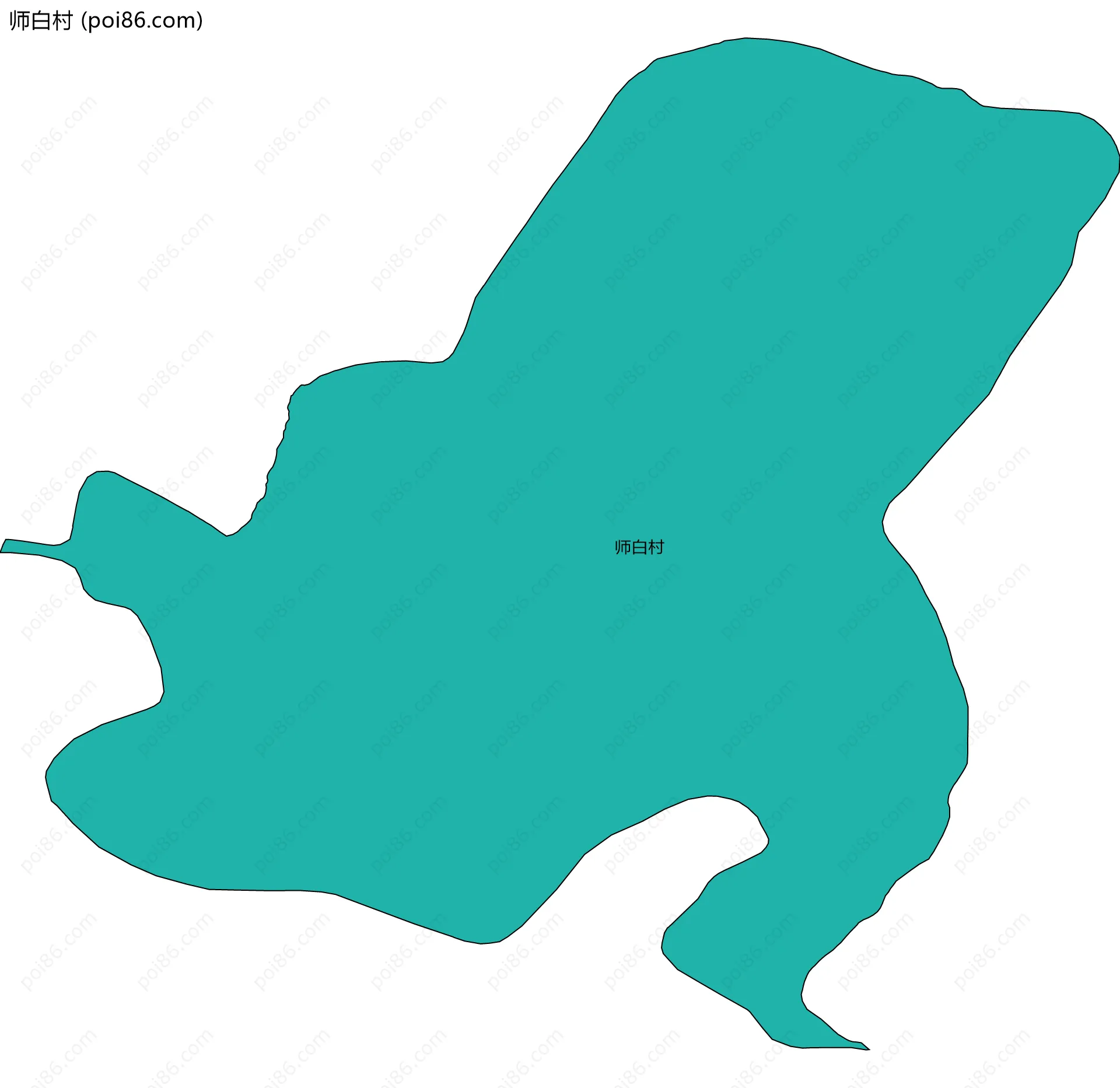 师白村边界地图