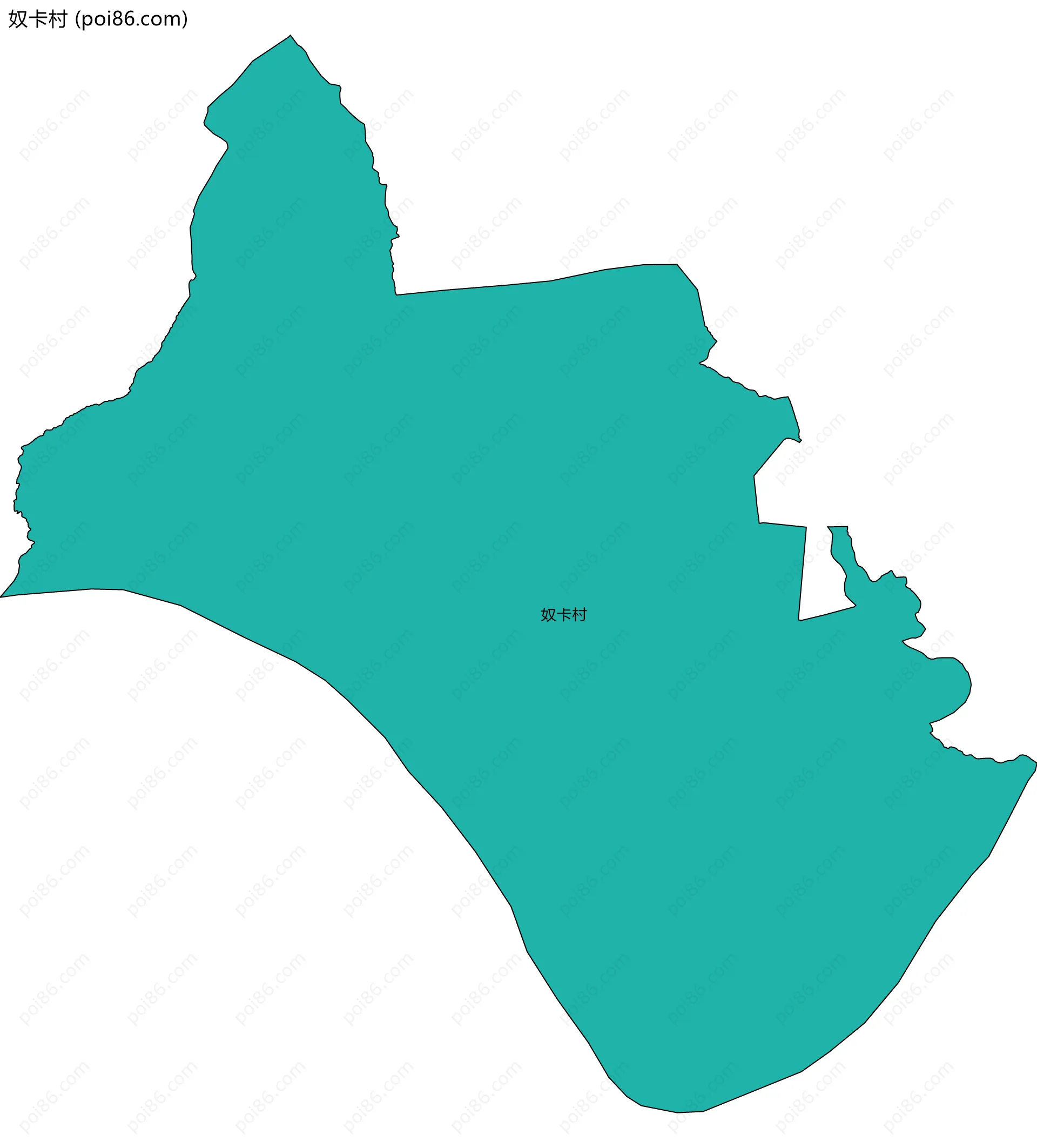 奴卡村边界地图