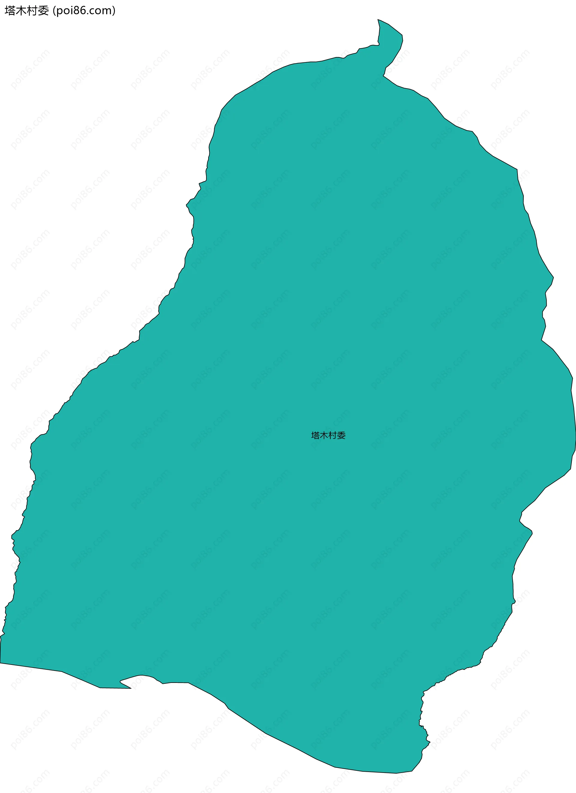 塔木村委边界地图