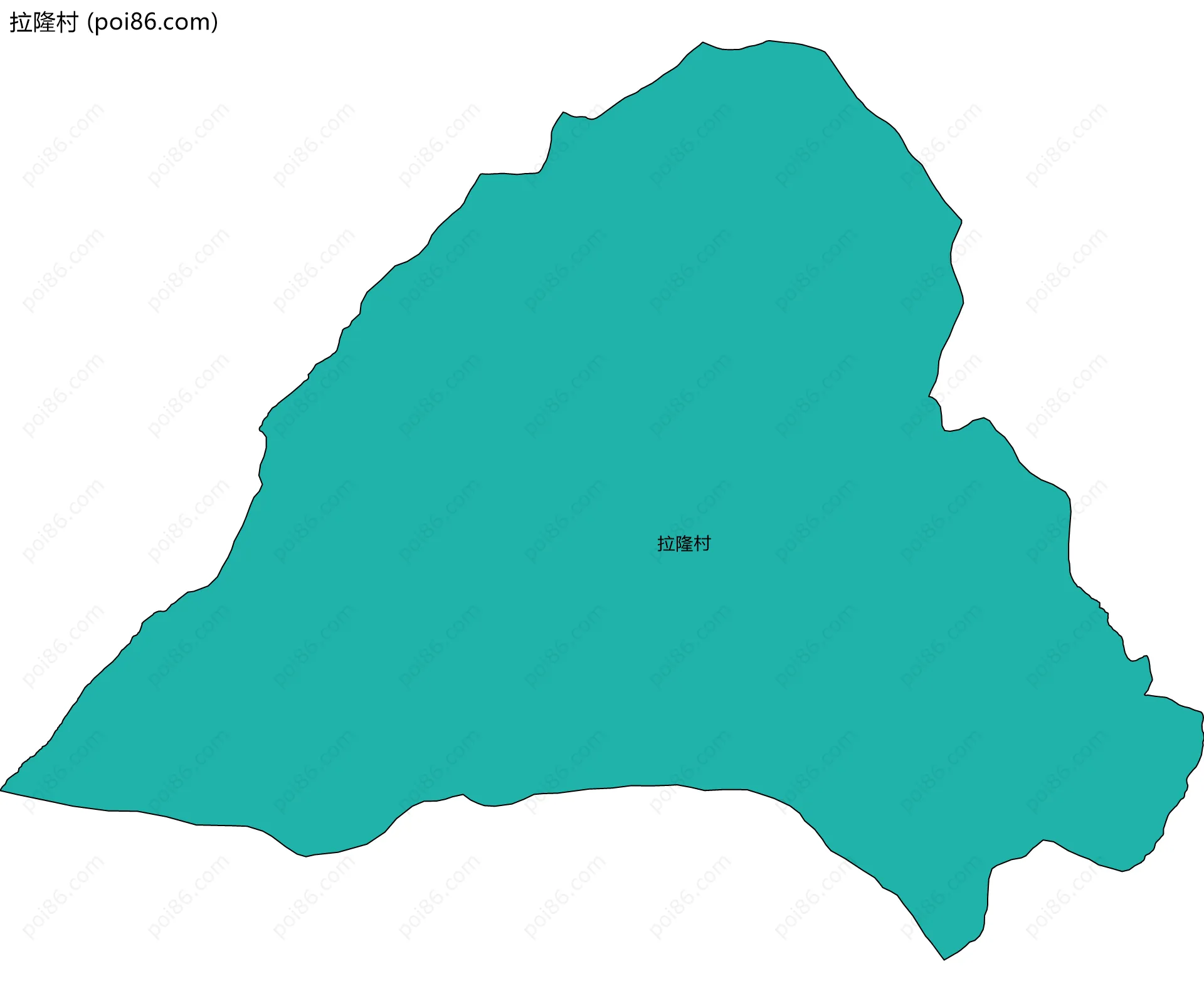 拉隆村边界地图
