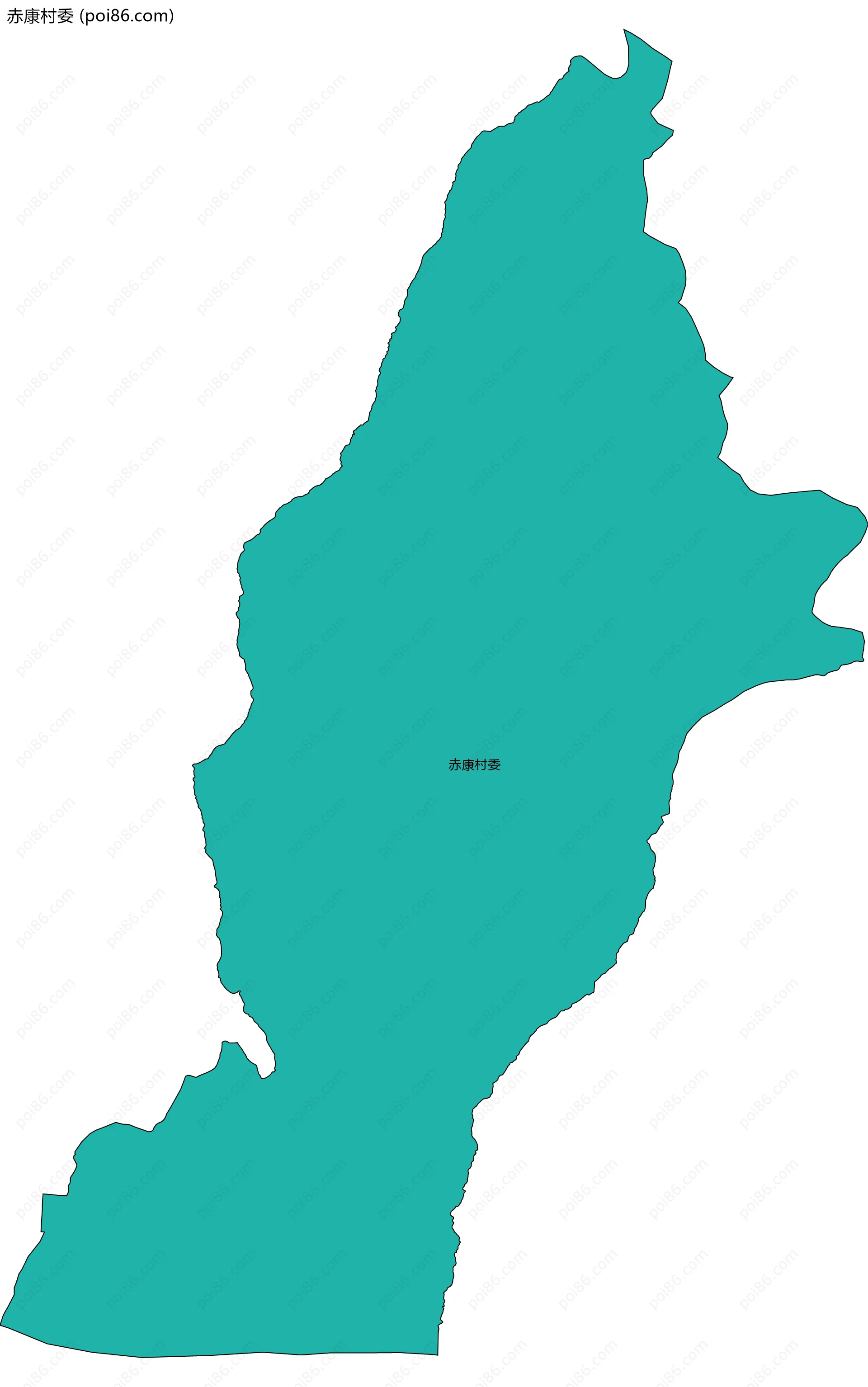 赤康村委边界地图