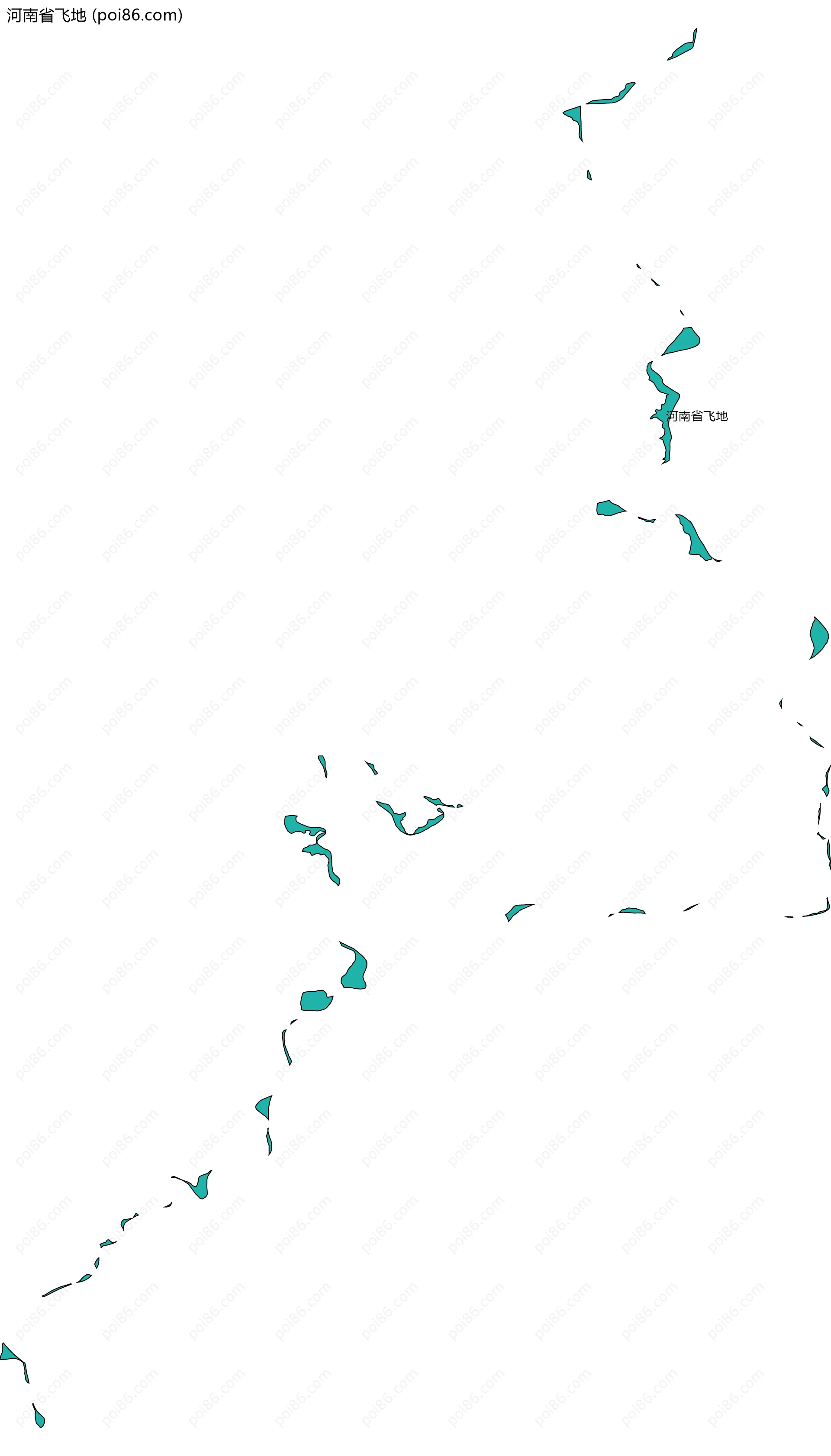 河南省飞地边界地图