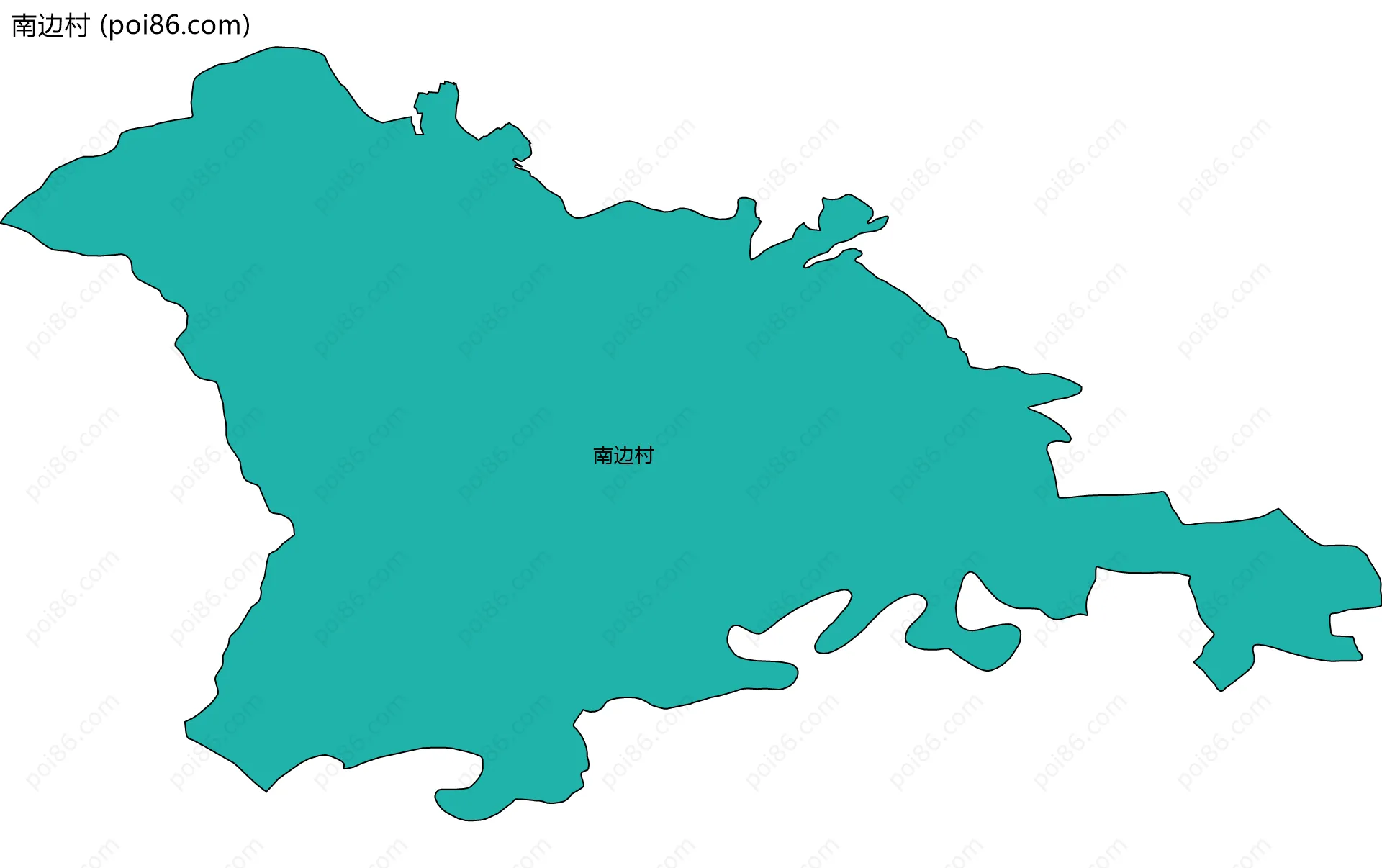 南边村边界地图