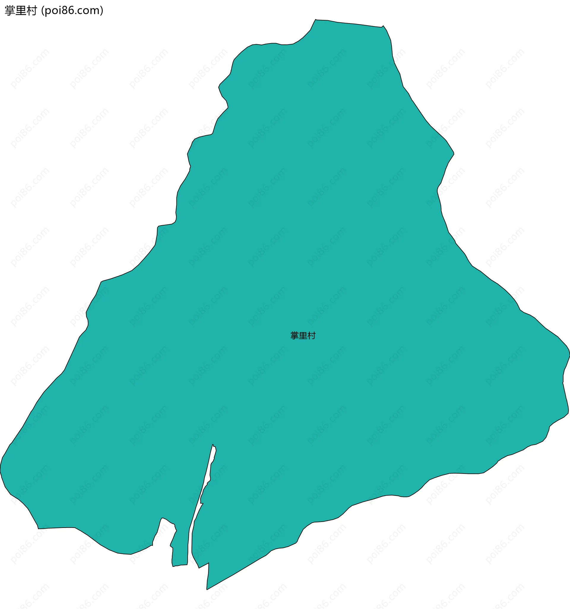 掌里村边界地图