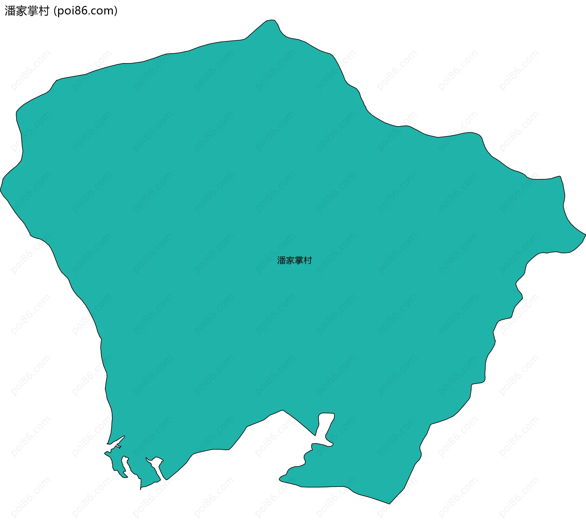 潘家掌村边界地图