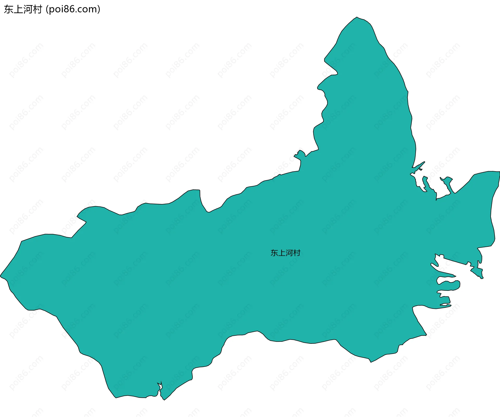 东上河村边界地图