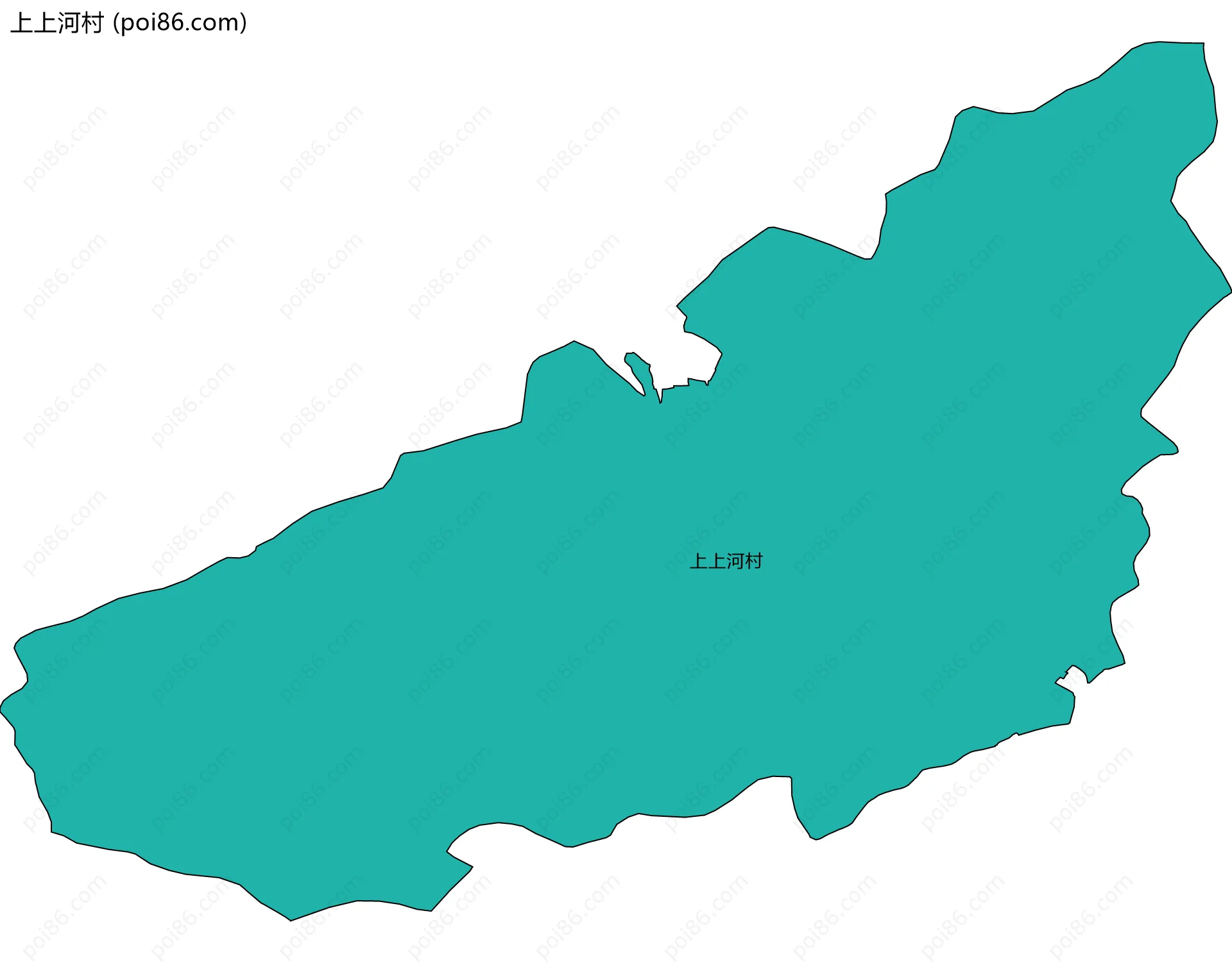 上上河村边界地图