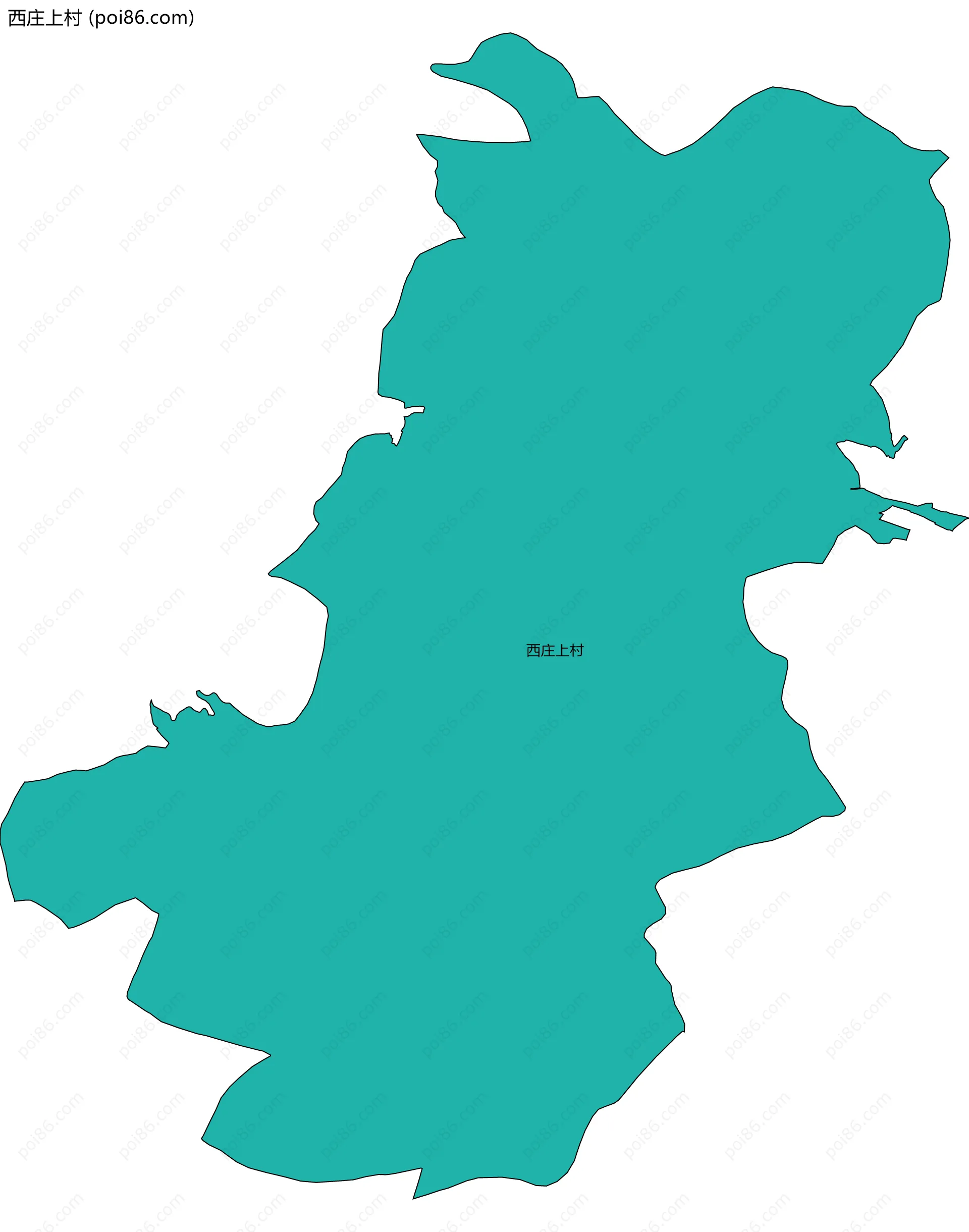 西庄上村边界地图