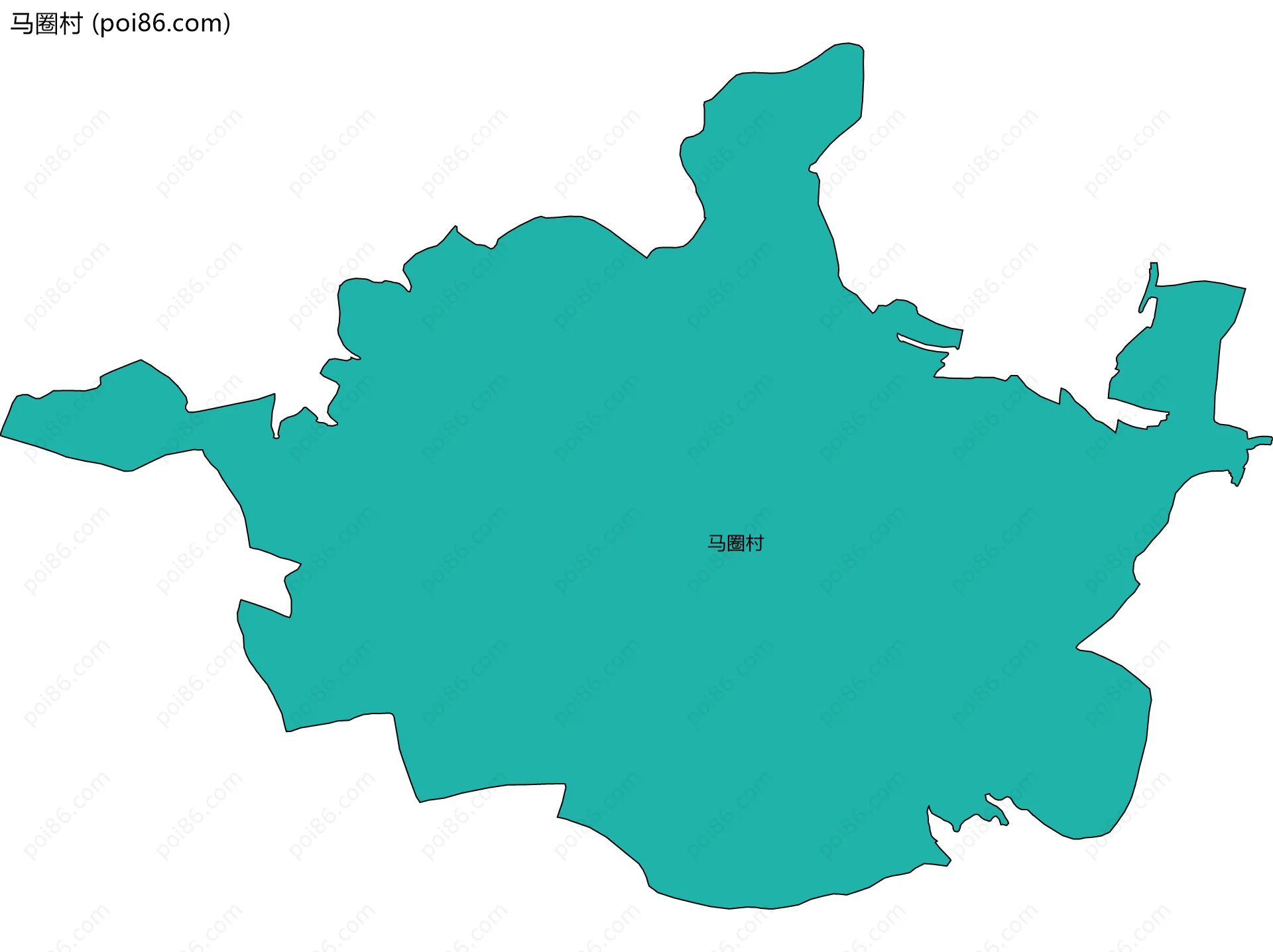 马圈村边界地图