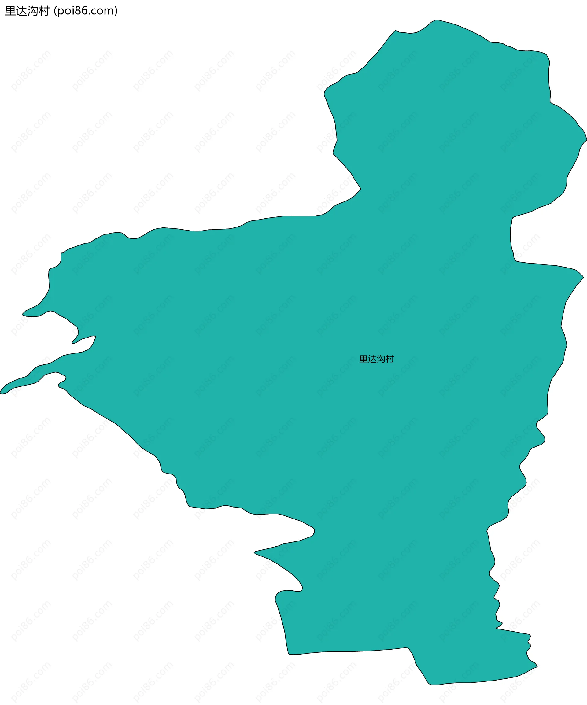 里达沟村边界地图