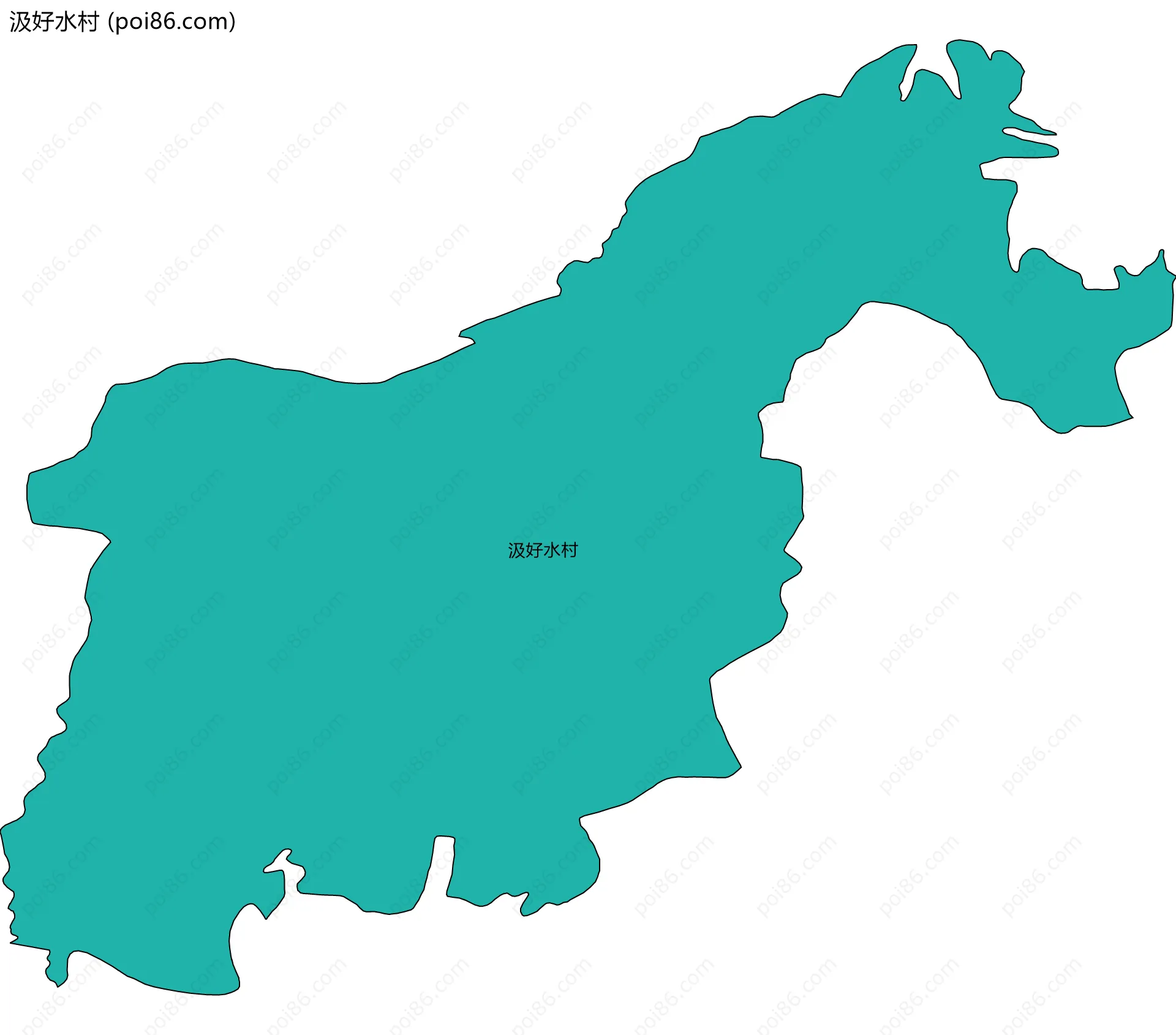 汲好水村边界地图