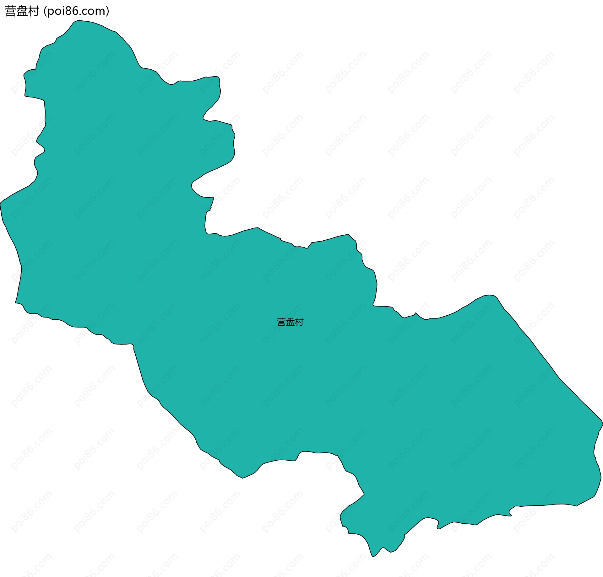 营盘村边界地图