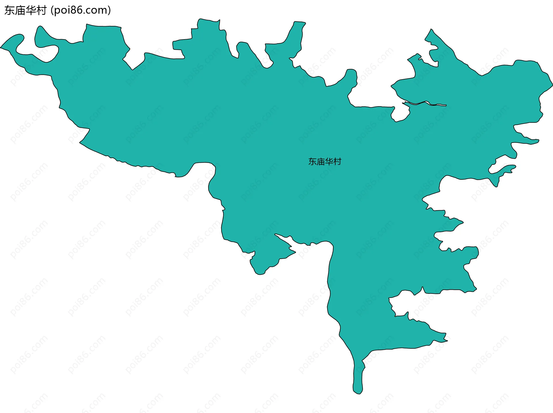 东庙华村边界地图