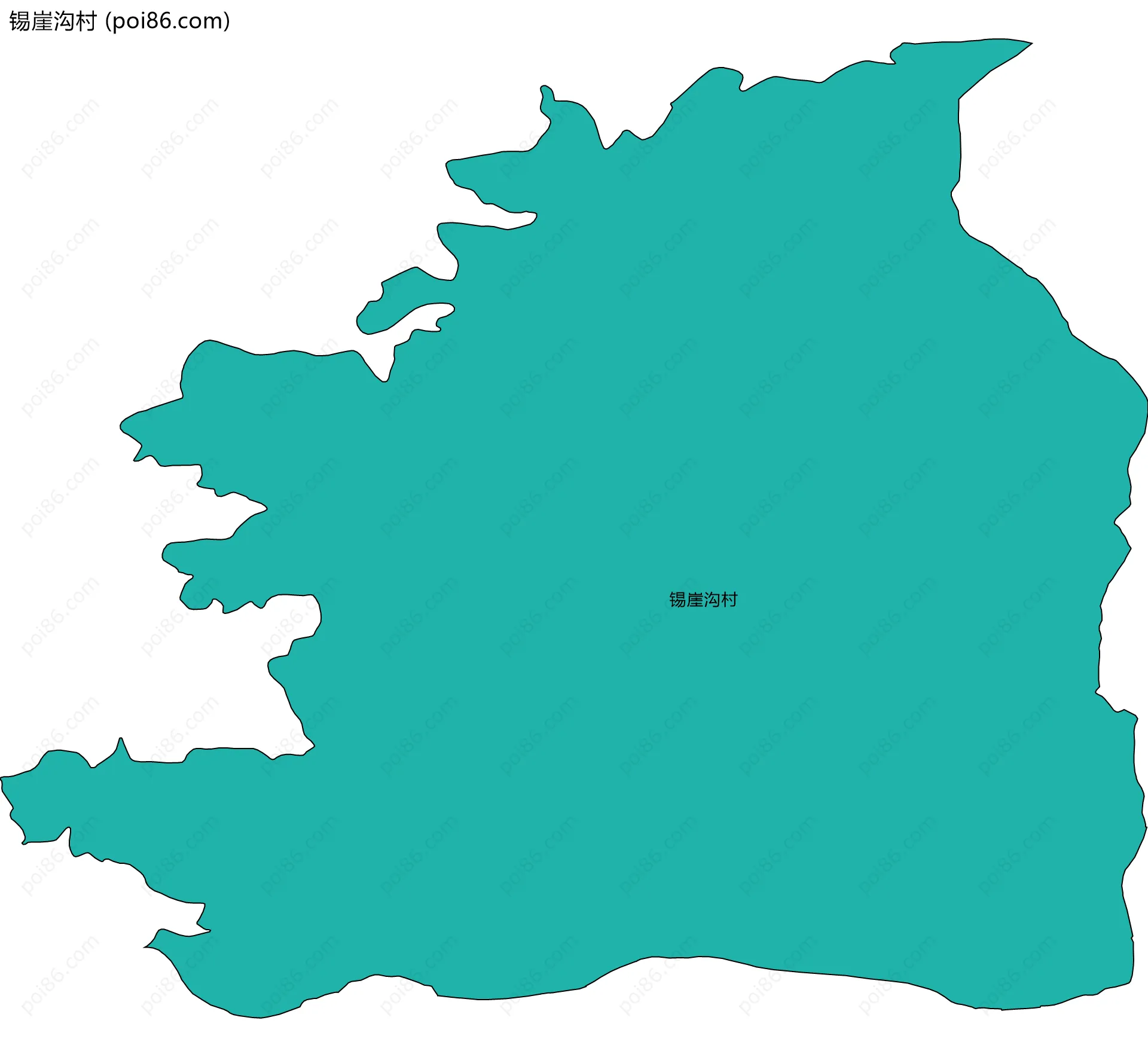 锡崖沟村边界地图