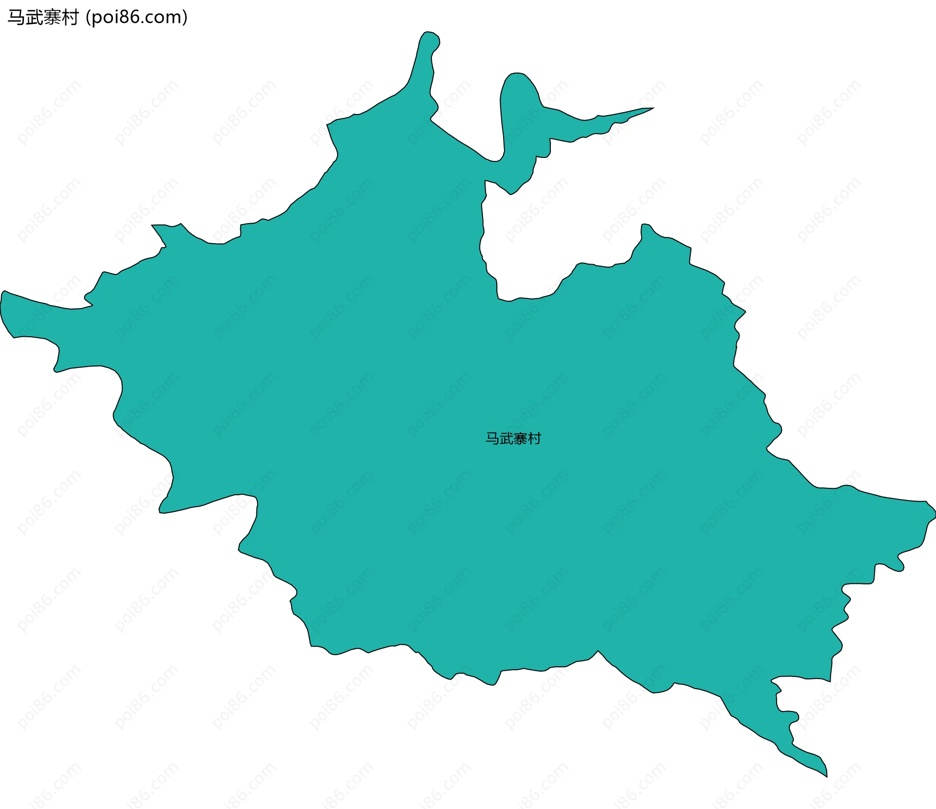 马武寨村边界地图