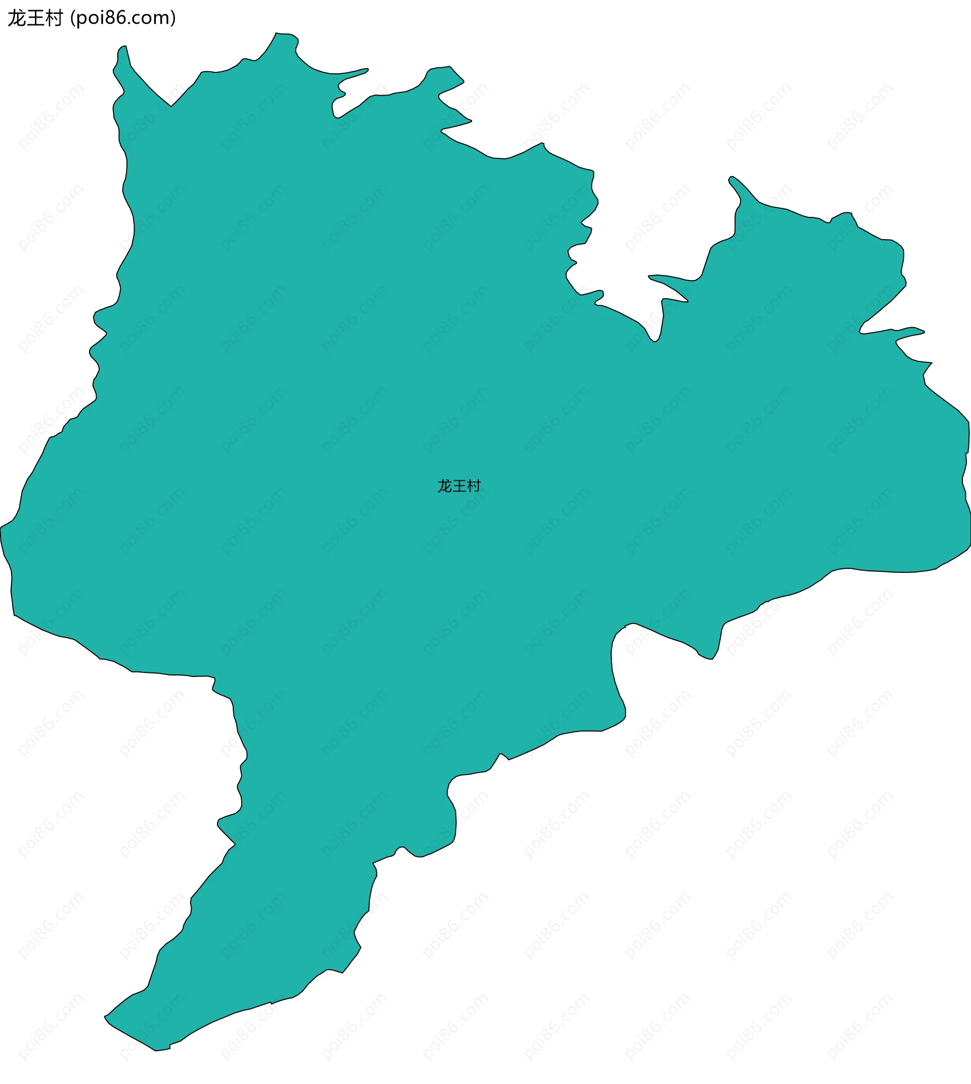 龙王村边界地图