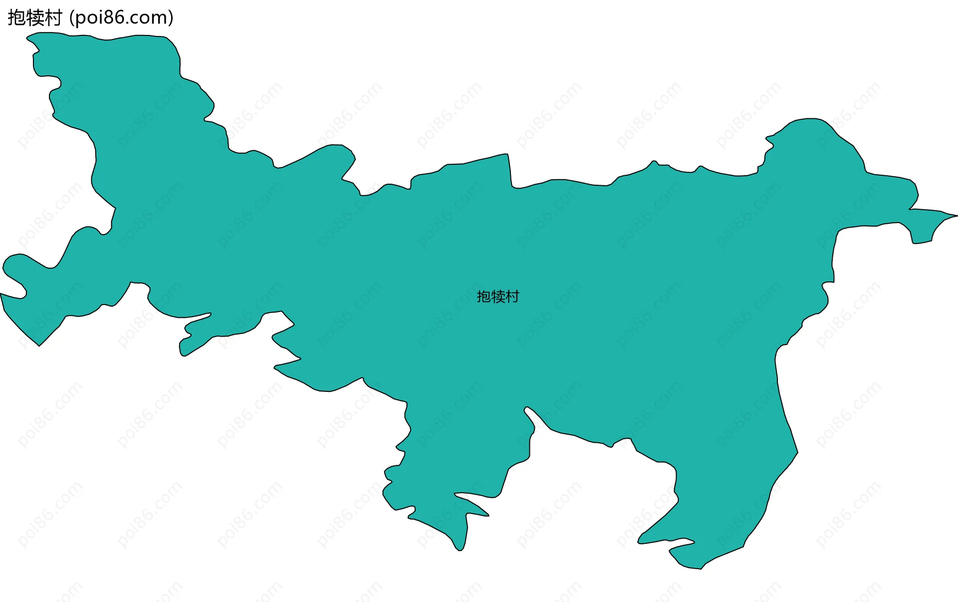 抱犊村边界地图