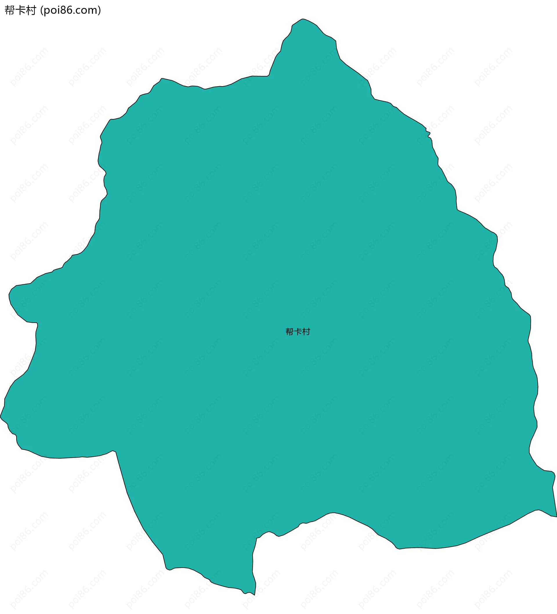 帮卡村边界地图