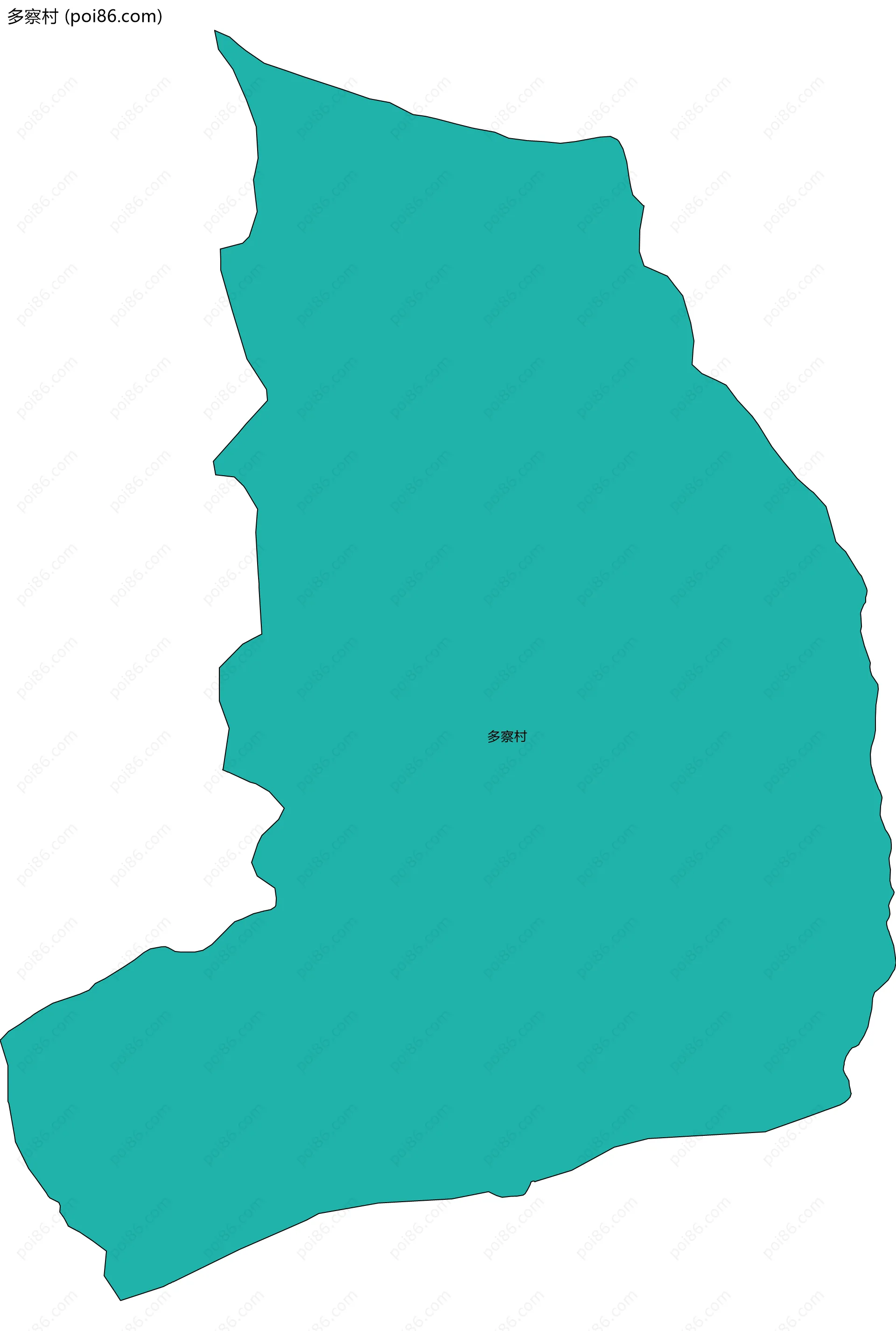 多察村边界地图