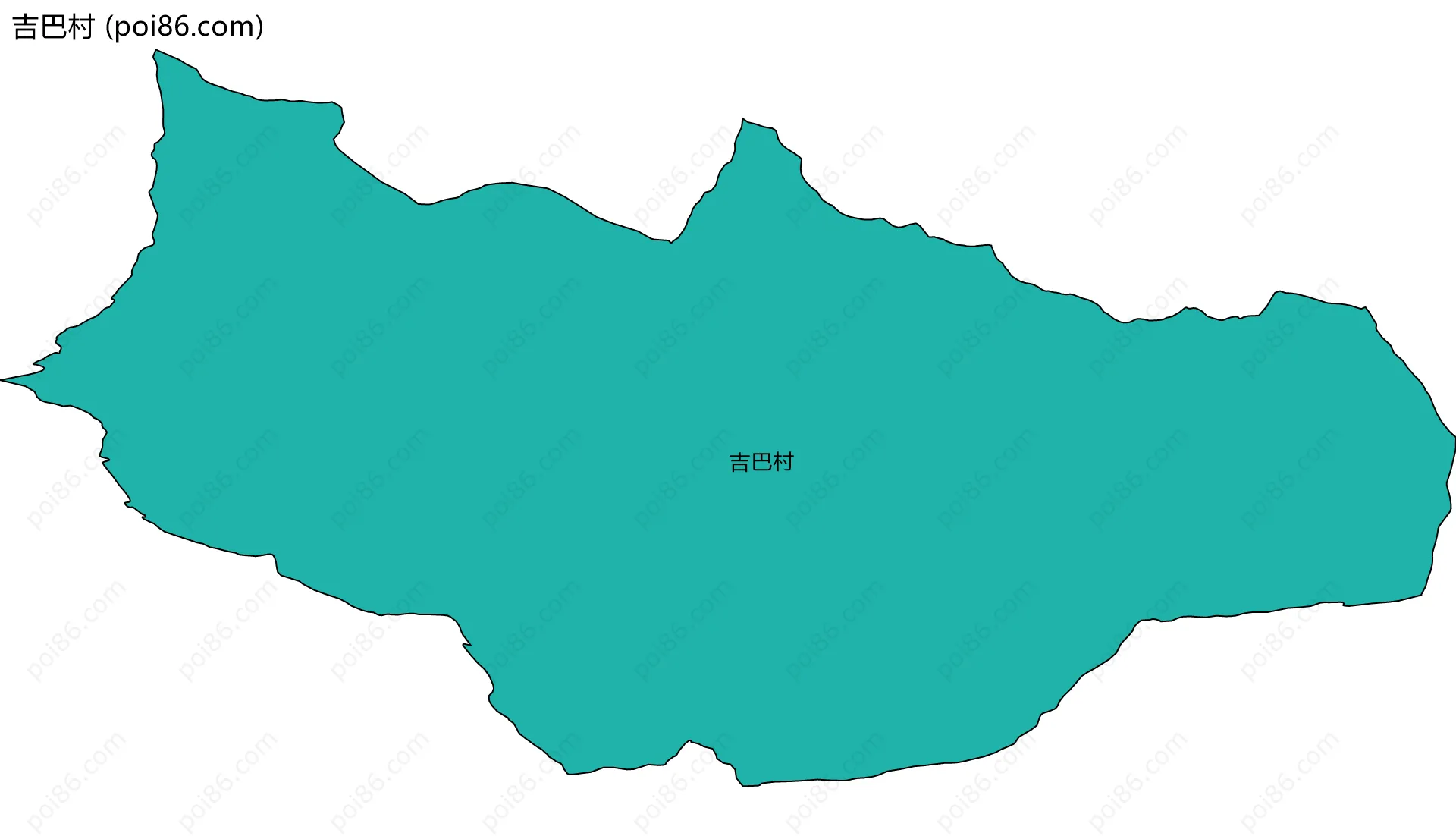 吉巴村边界地图