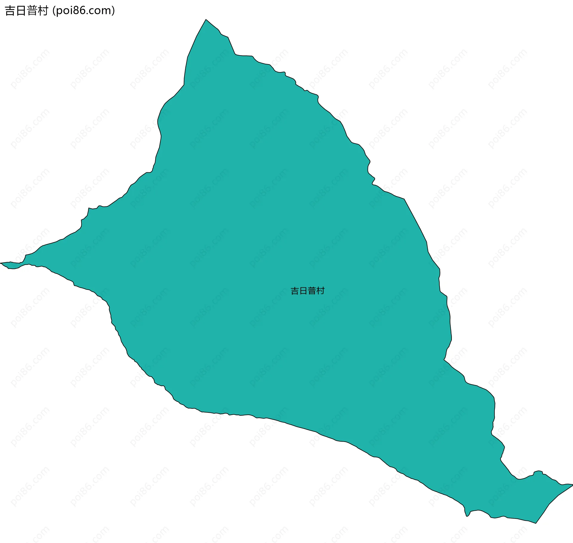 吉日普村边界地图