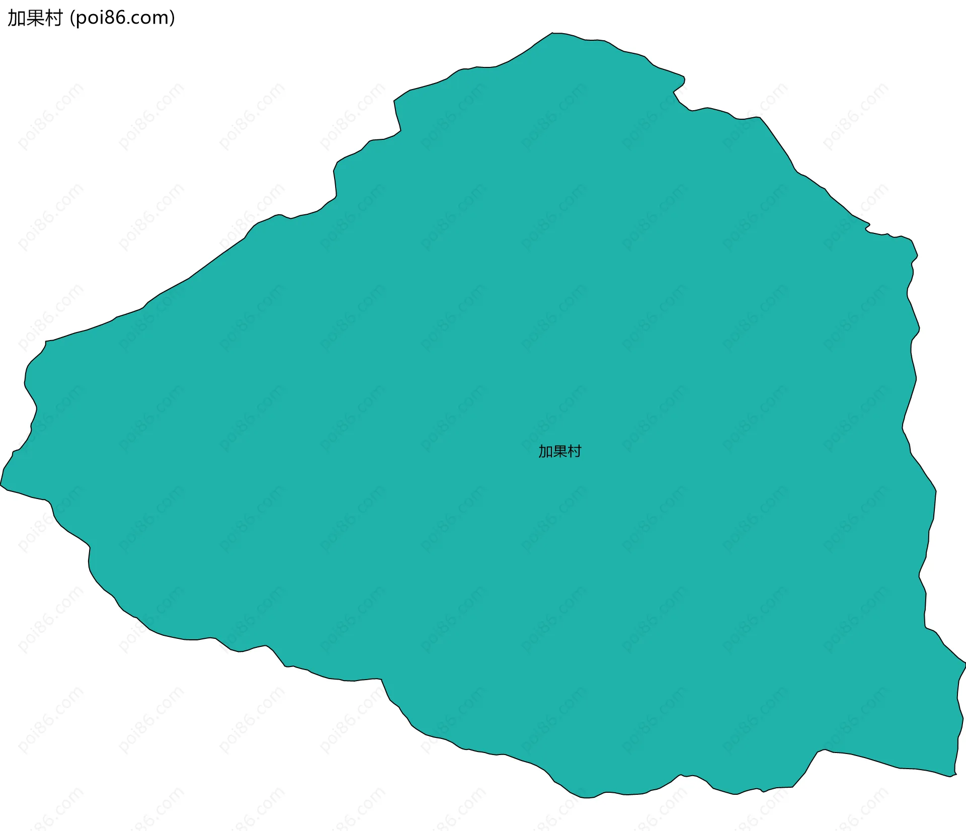 加果村边界地图