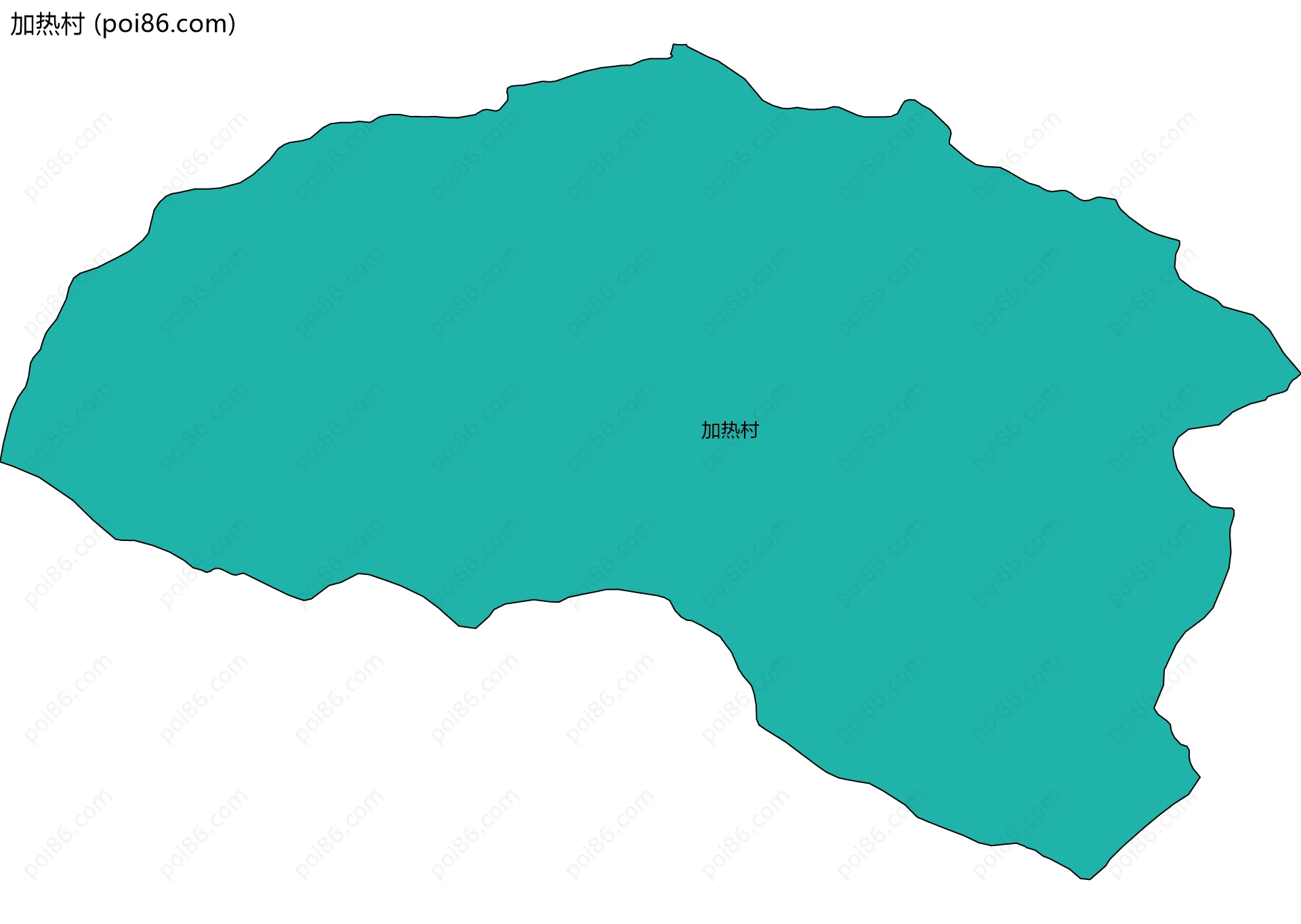 加热村边界地图