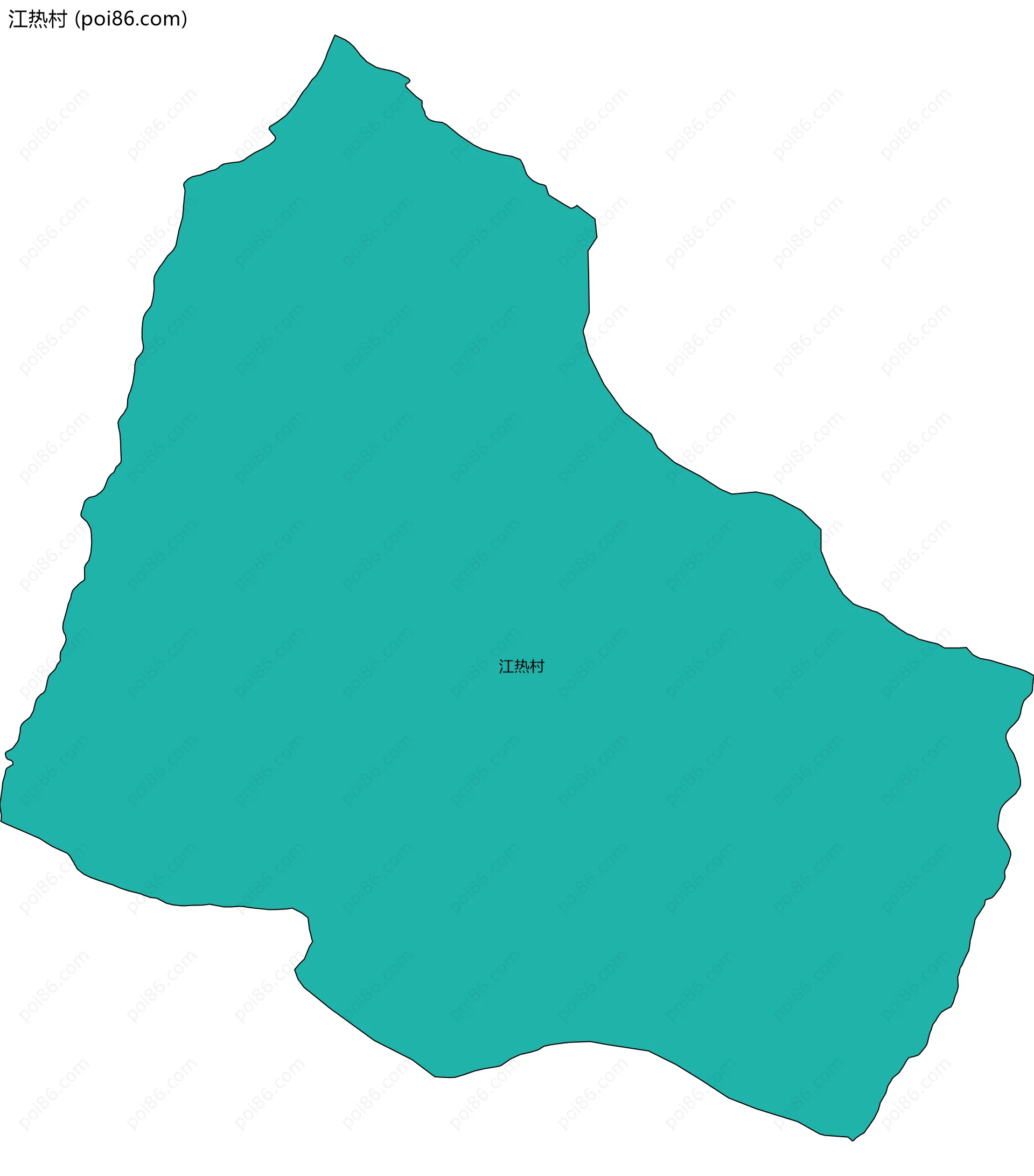 江热村边界地图